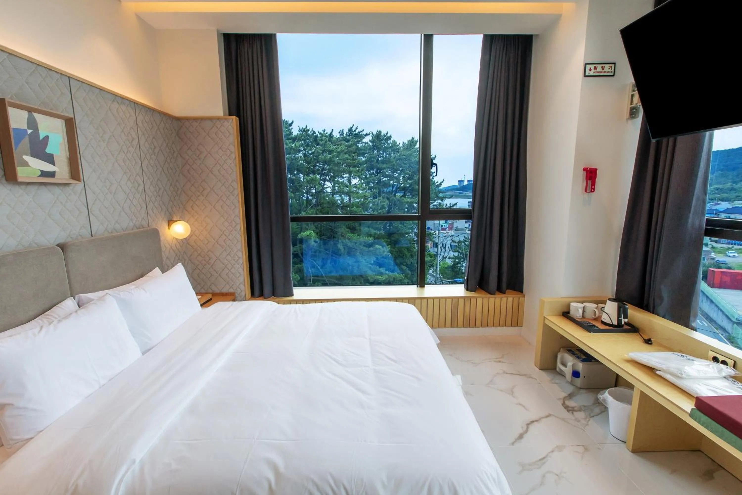 Bed in The Club Hotel Gijang Yeonhwari