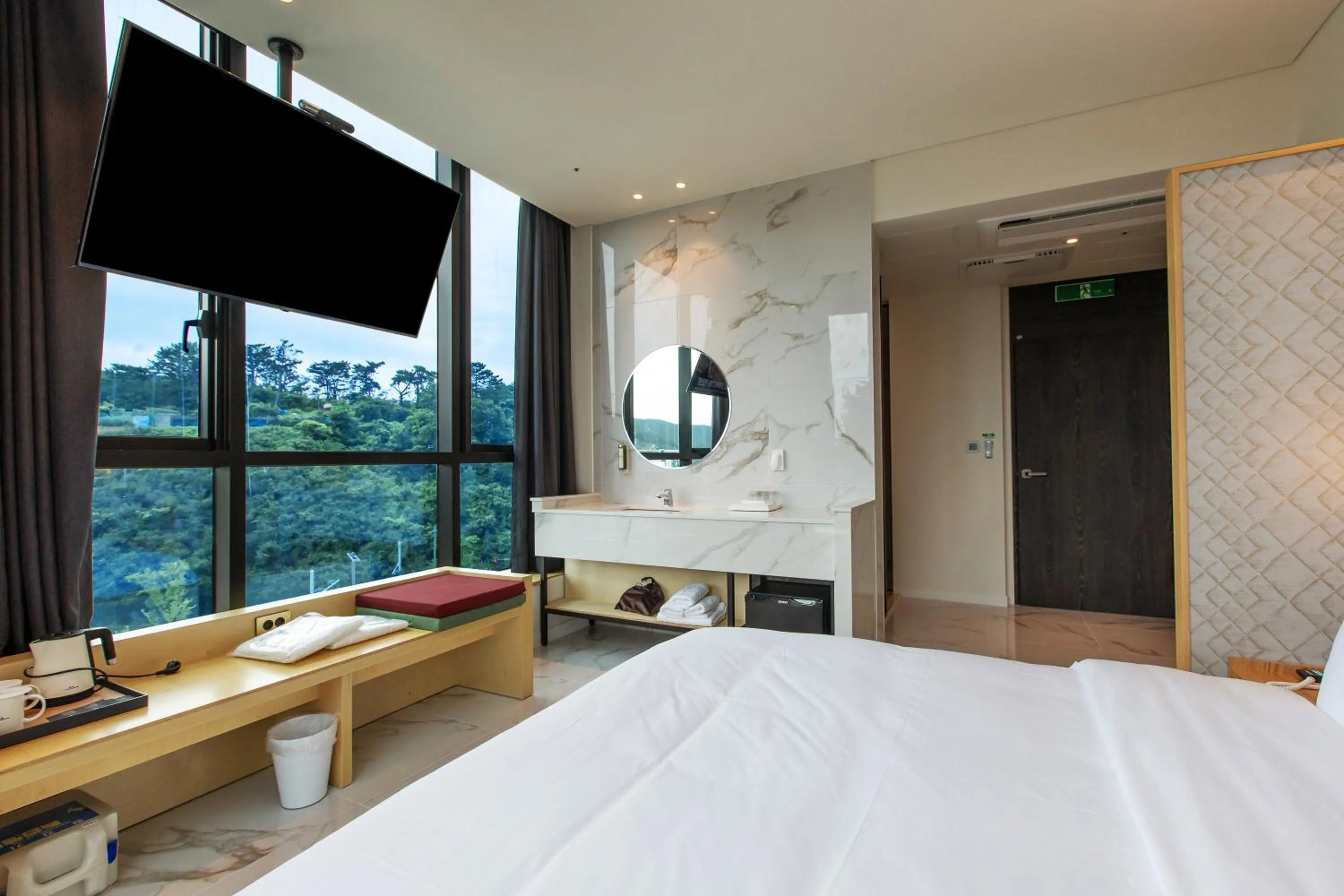 Bed in The Club Hotel Gijang Yeonhwari