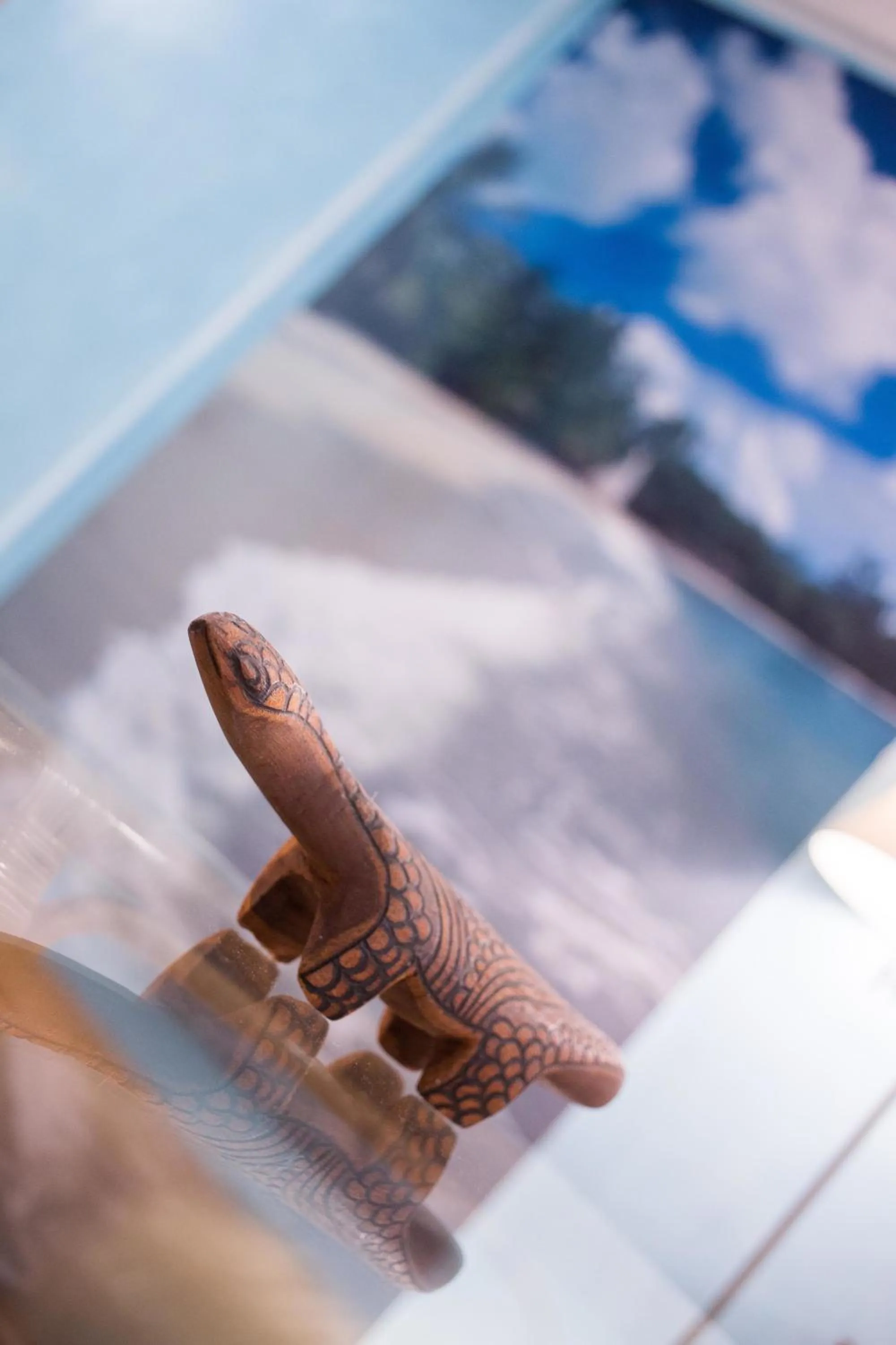 Decorative detail in World Village Apartments