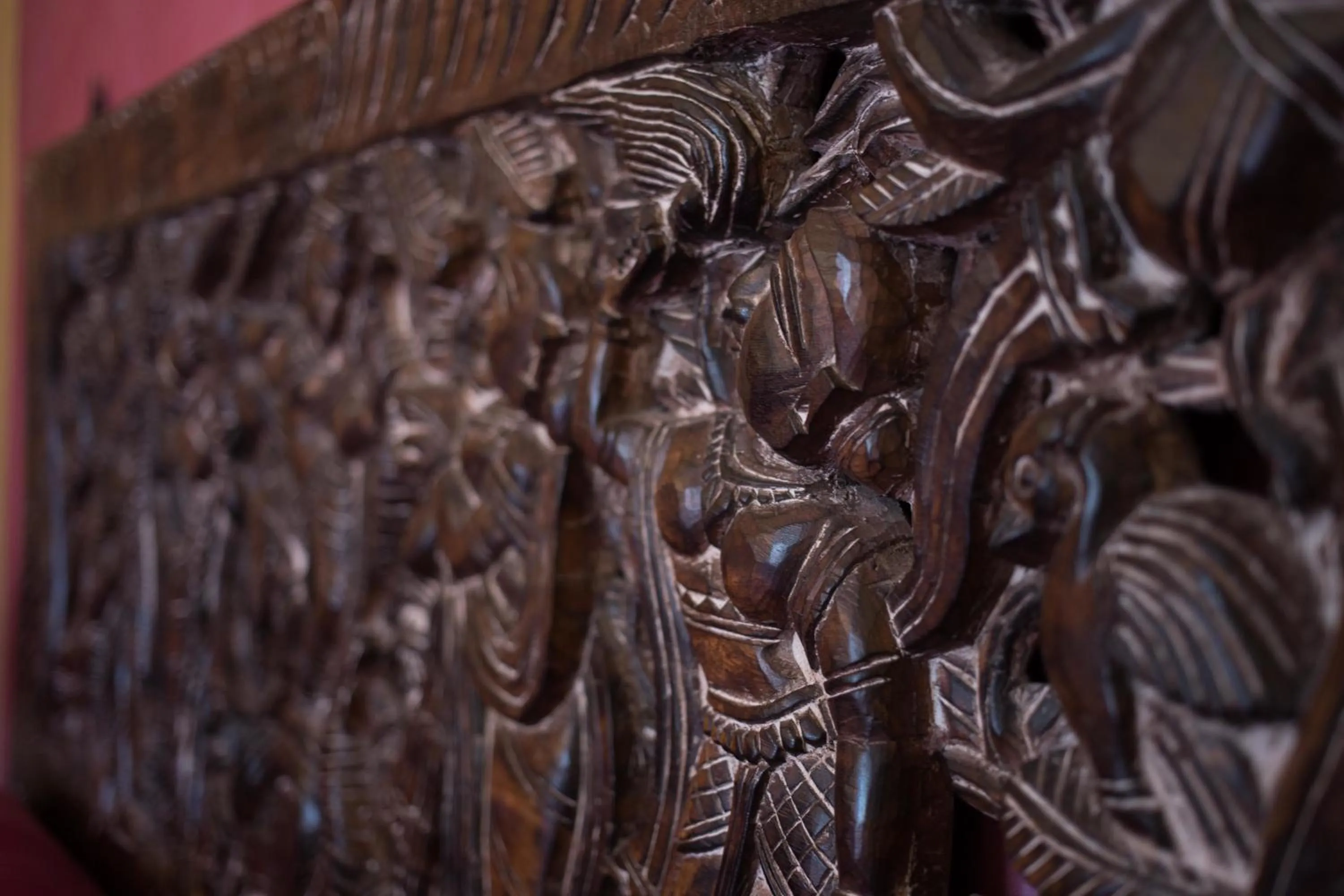 Decorative detail in World Village Apartments