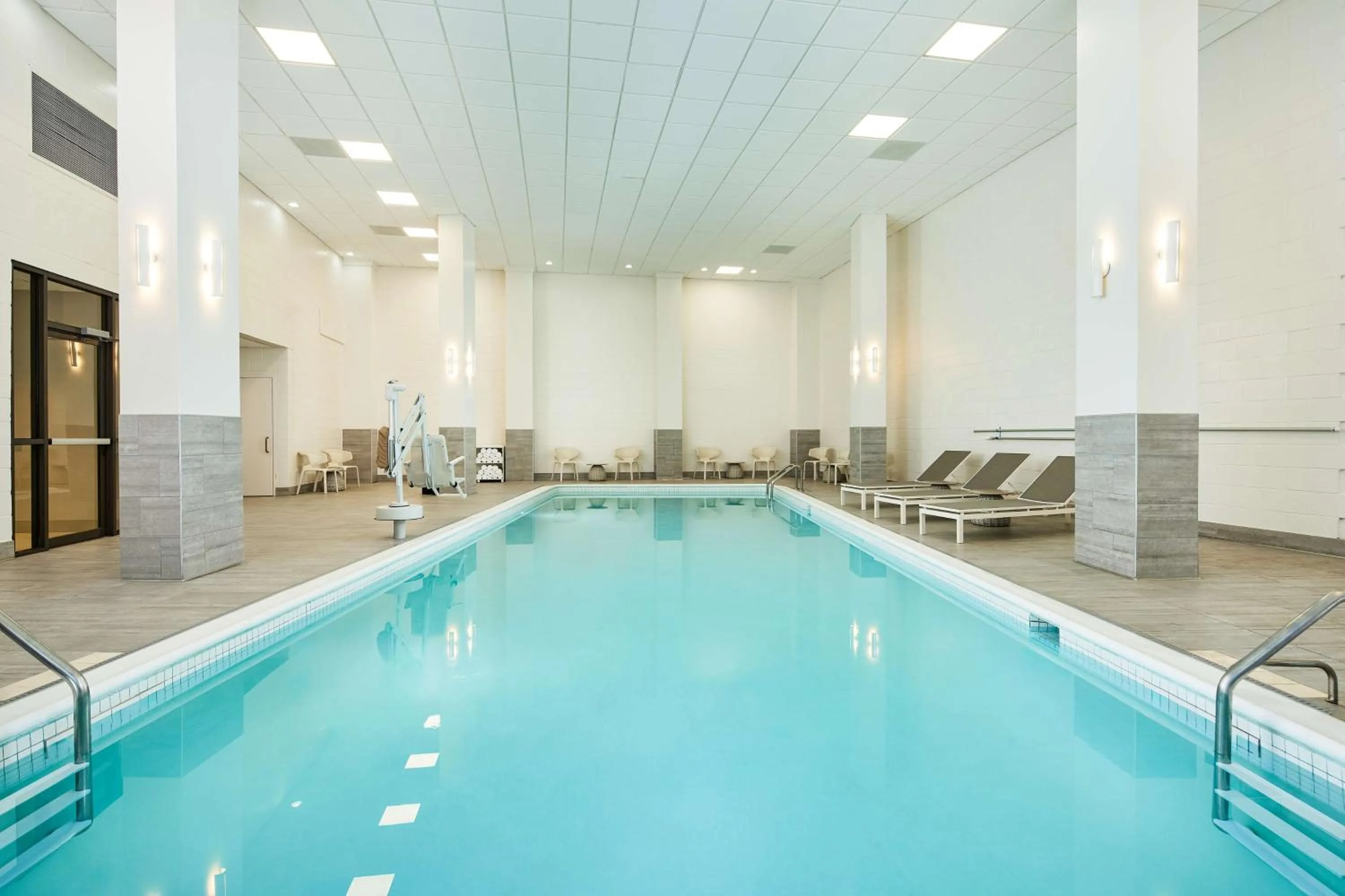 Pool view in Hilton Garden Inn Tewksbury Andover