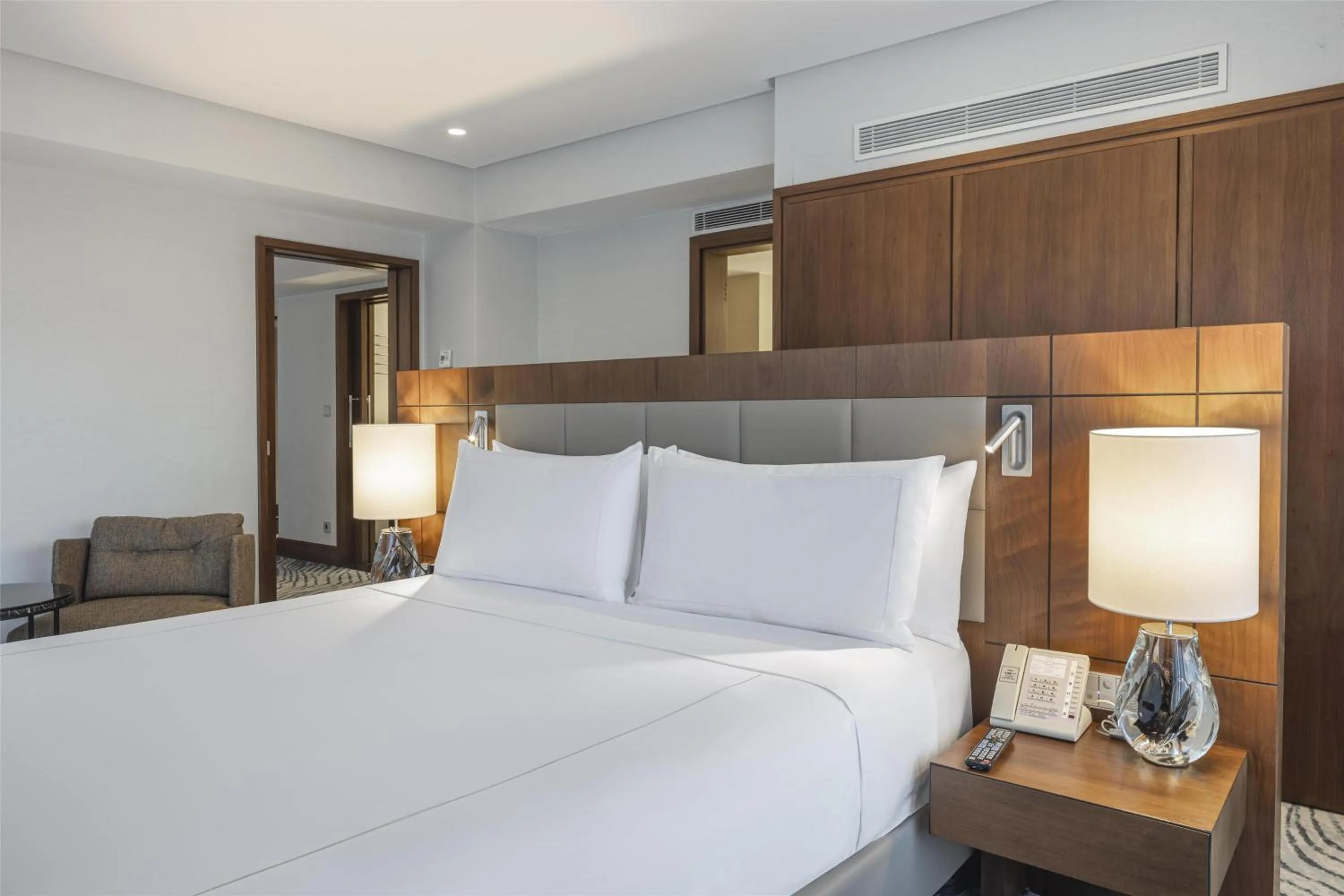 Bed in Conrad Istanbul Bosphorus