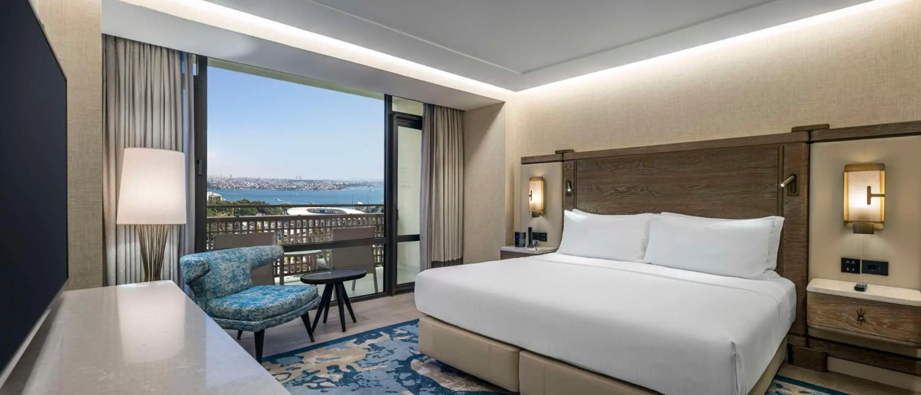 Bed in Hilton Istanbul Bosphorus Bed in Hilton Istanbul Bosphorus