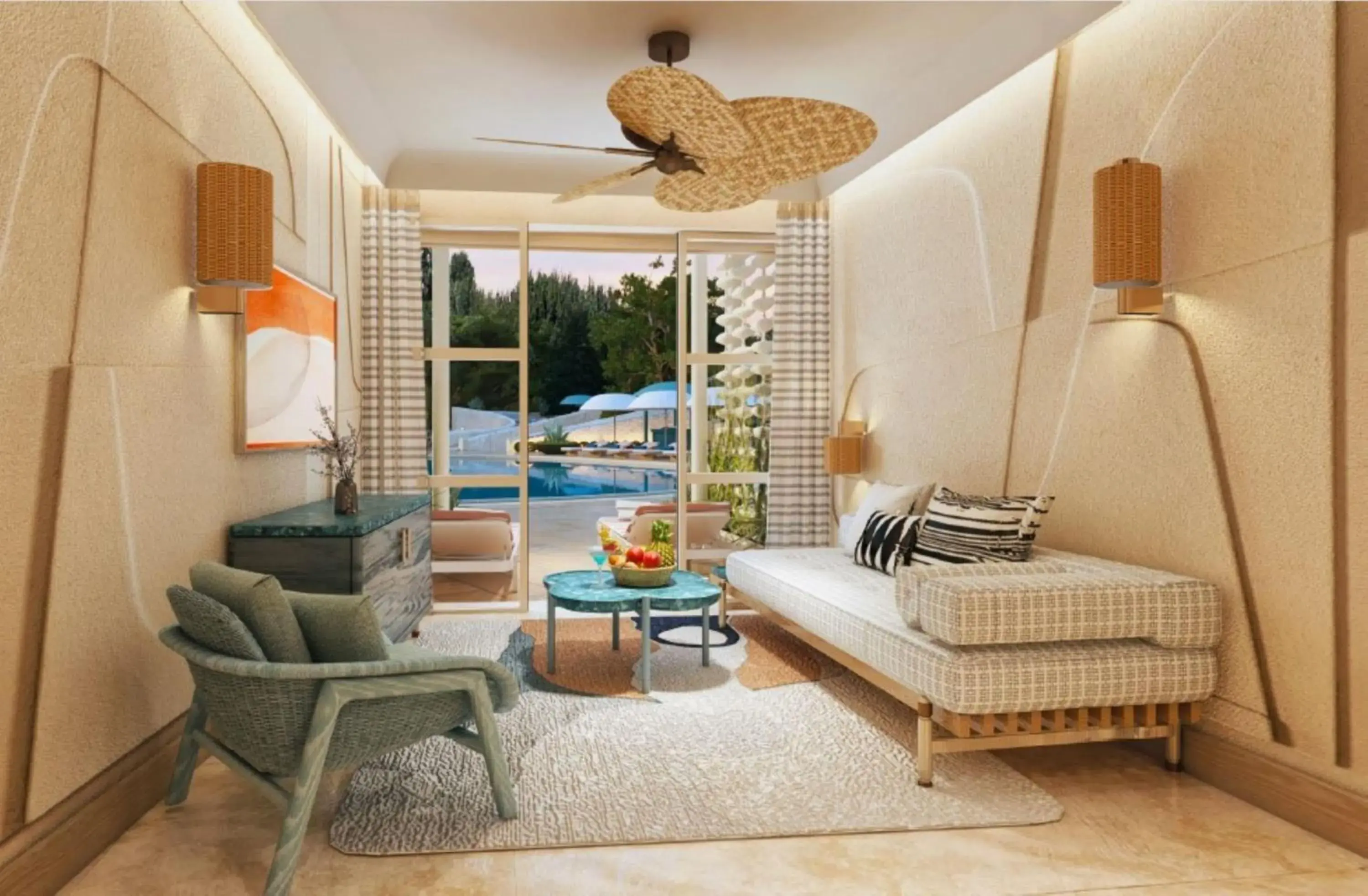 Pool view in Hilton Istanbul Bosphorus Pool view in Hilton Istanbul Bosphorus