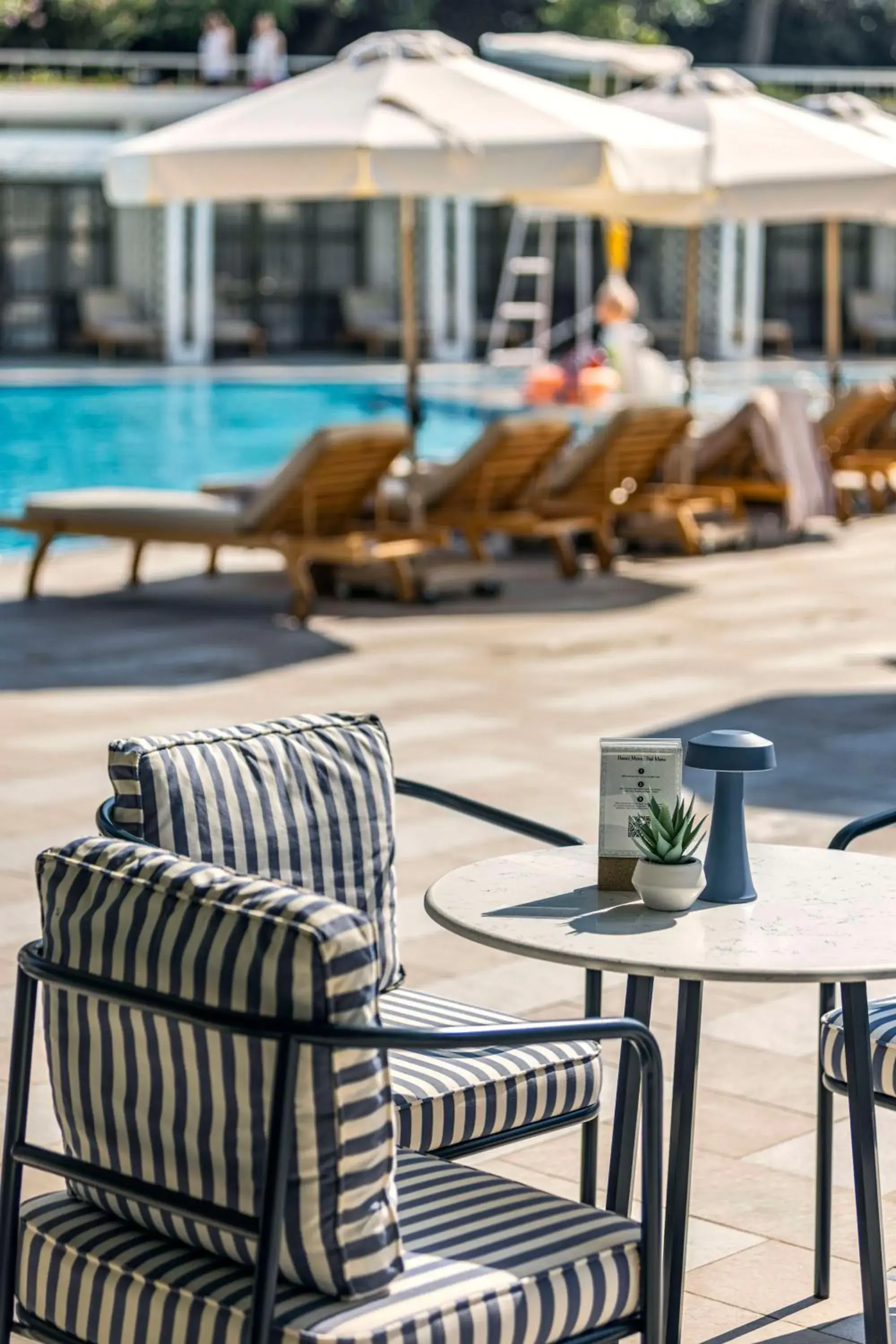 Pool view in Hilton Istanbul Bosphorus Pool view in Hilton Istanbul Bosphorus