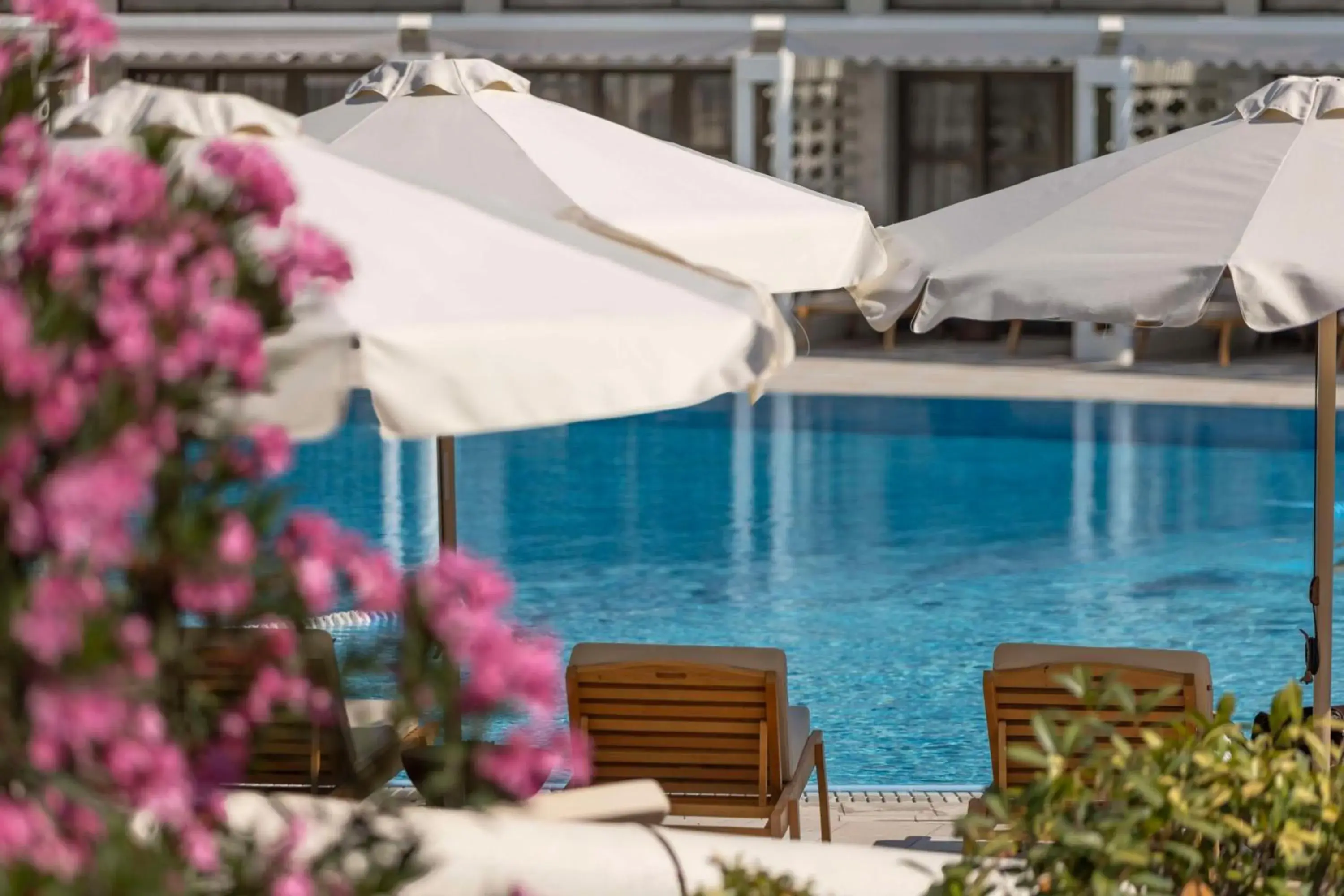 Pool view in Hilton Istanbul Bosphorus Pool view in Hilton Istanbul Bosphorus