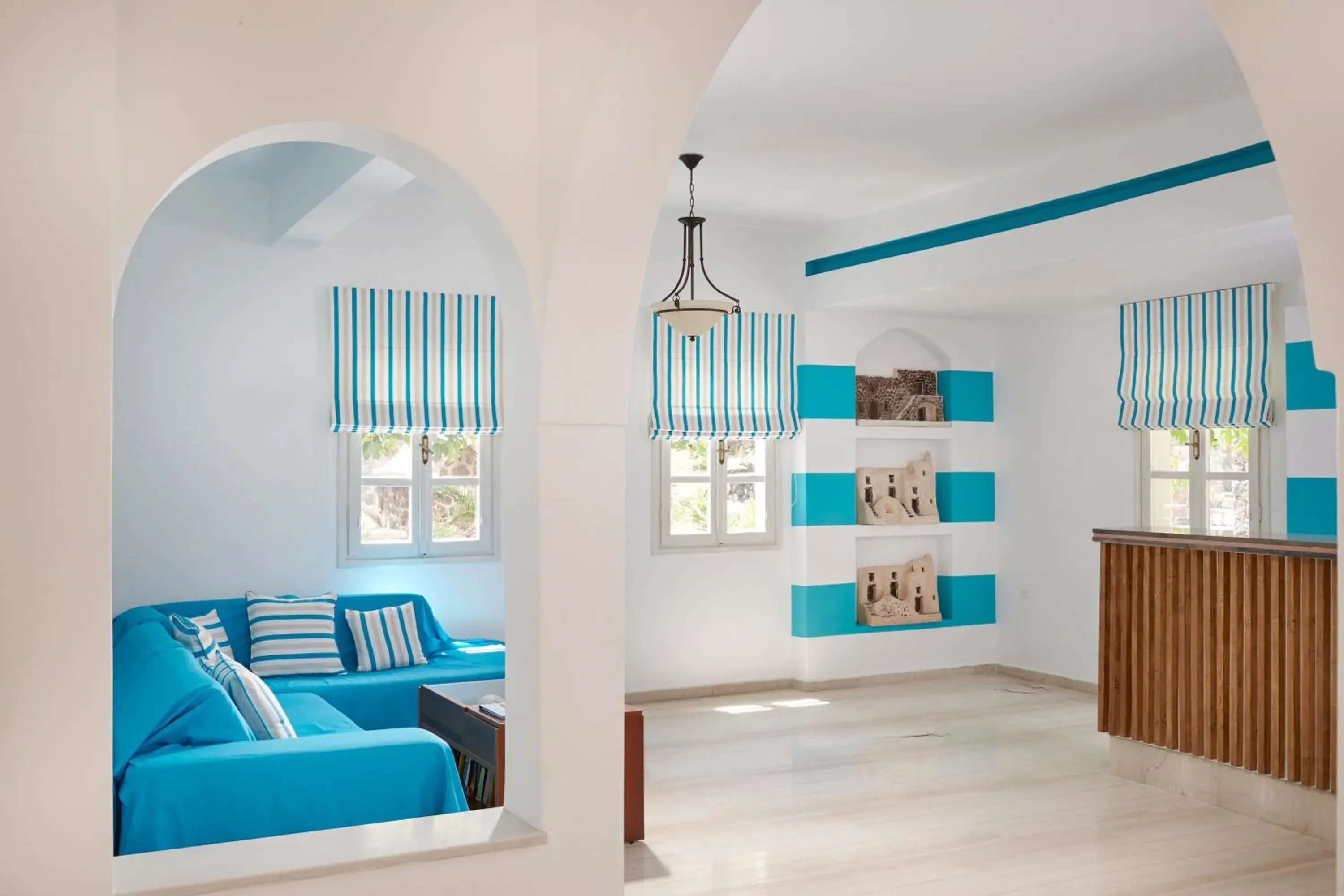 Lobby or reception in Terra Blue Santorini Lobby or reception in Terra Blue Santorini