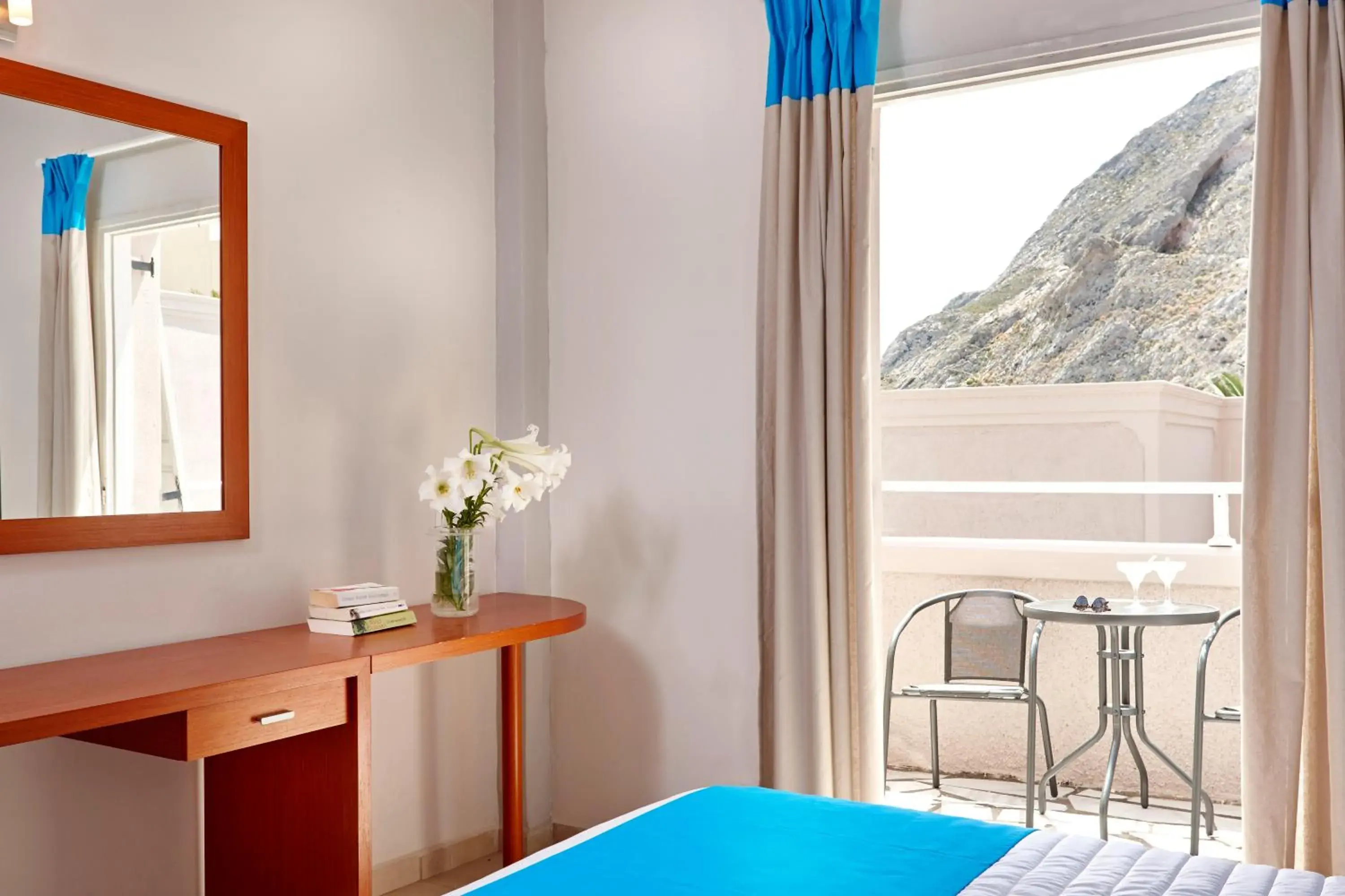 Mountain view in Terra Blue Santorini Mountain view in Terra Blue Santorini