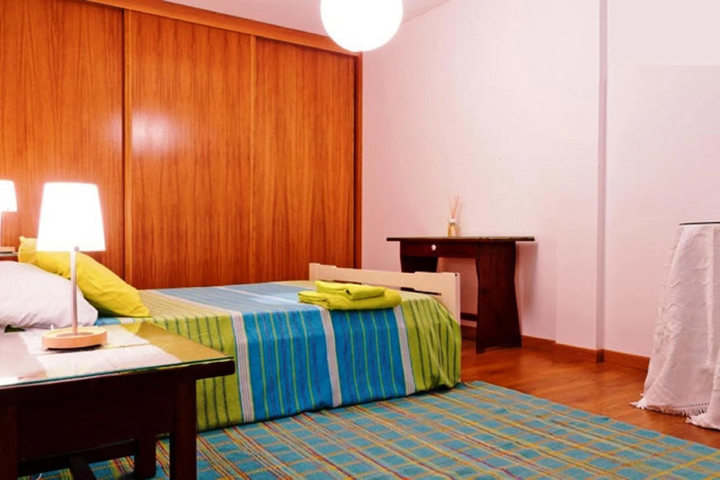 Bedroom, Bed in Coloured Studio