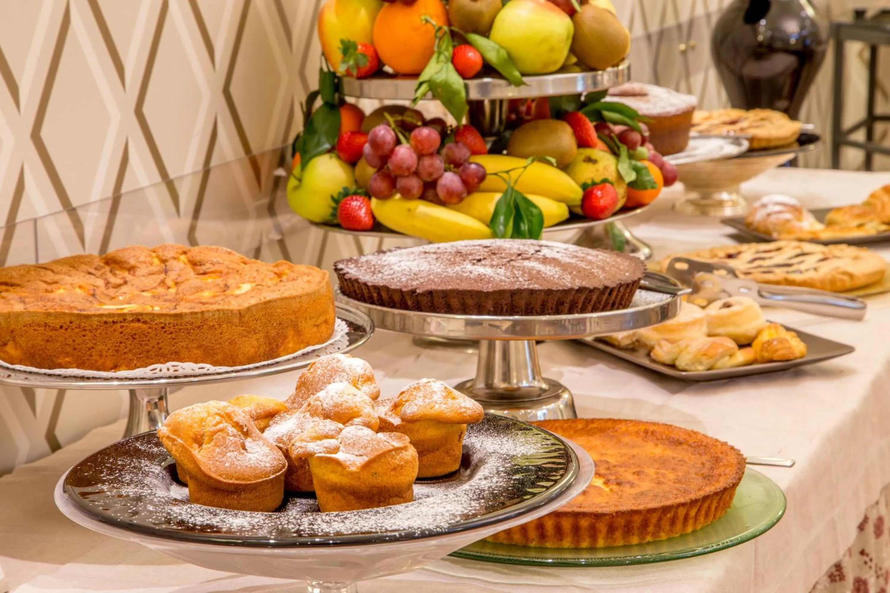 Continental breakfast in Hotel Villa Glori