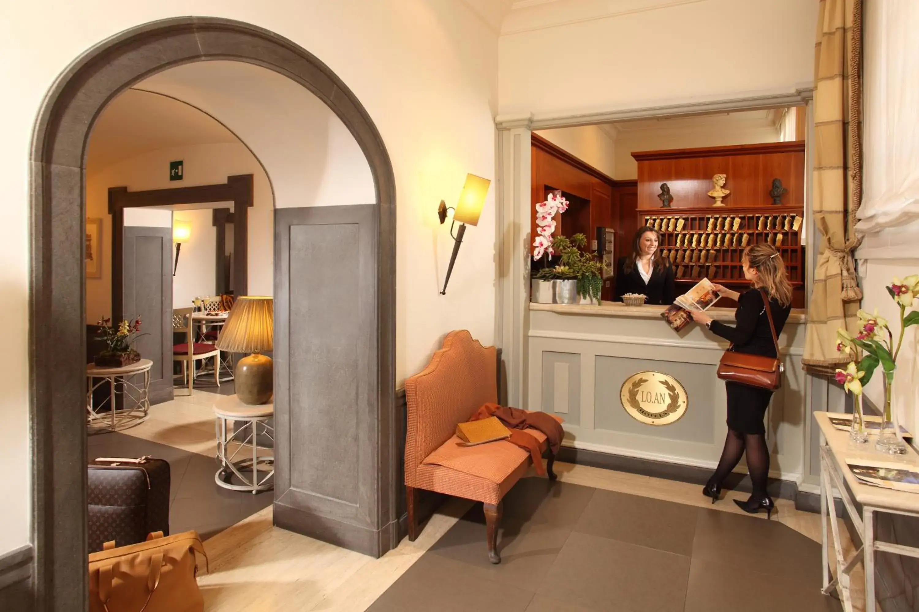 Lobby or reception in Hotel Villa Glori Lobby or reception in Hotel Villa Glori