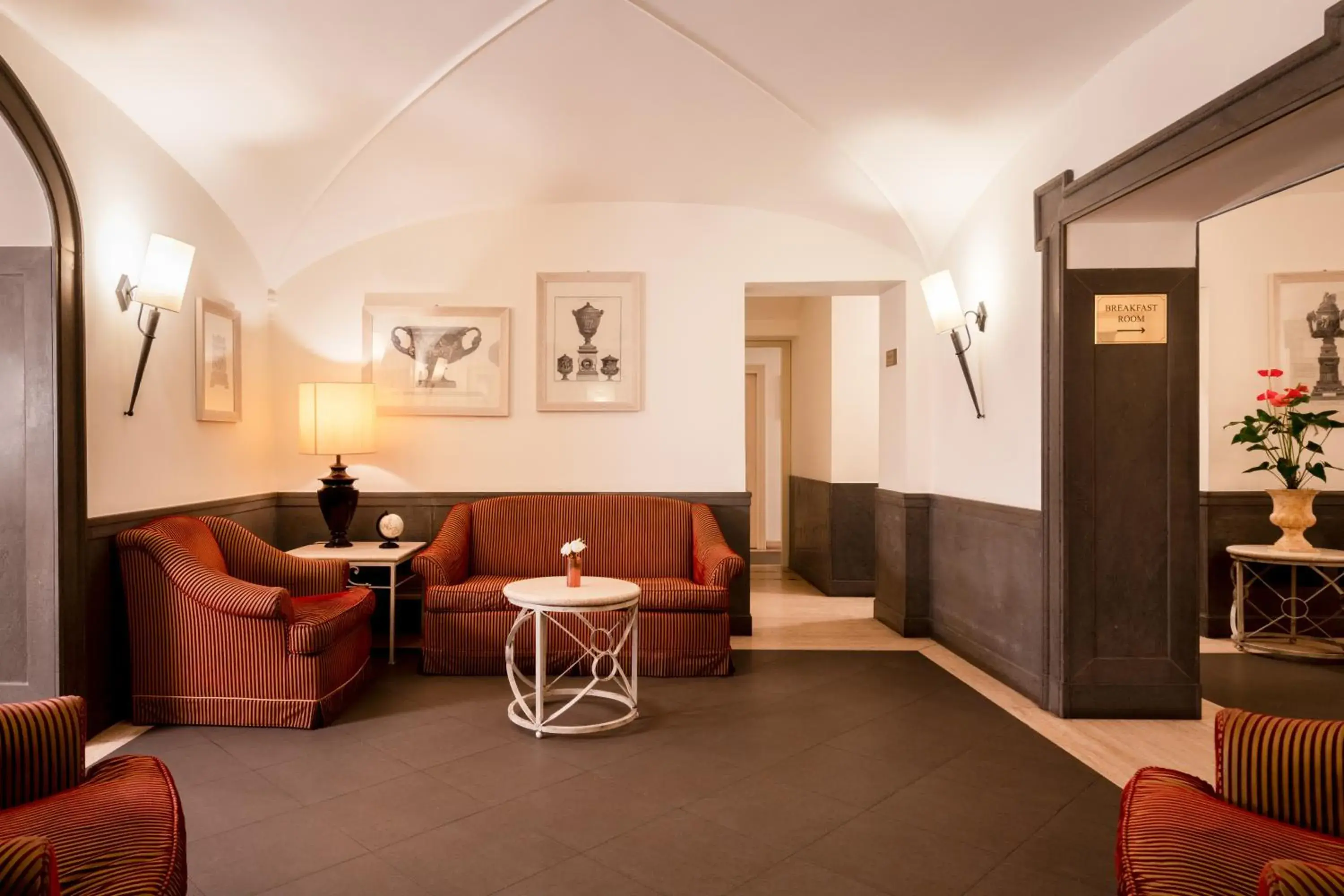 Living room in Hotel Villa Glori Living room in Hotel Villa Glori