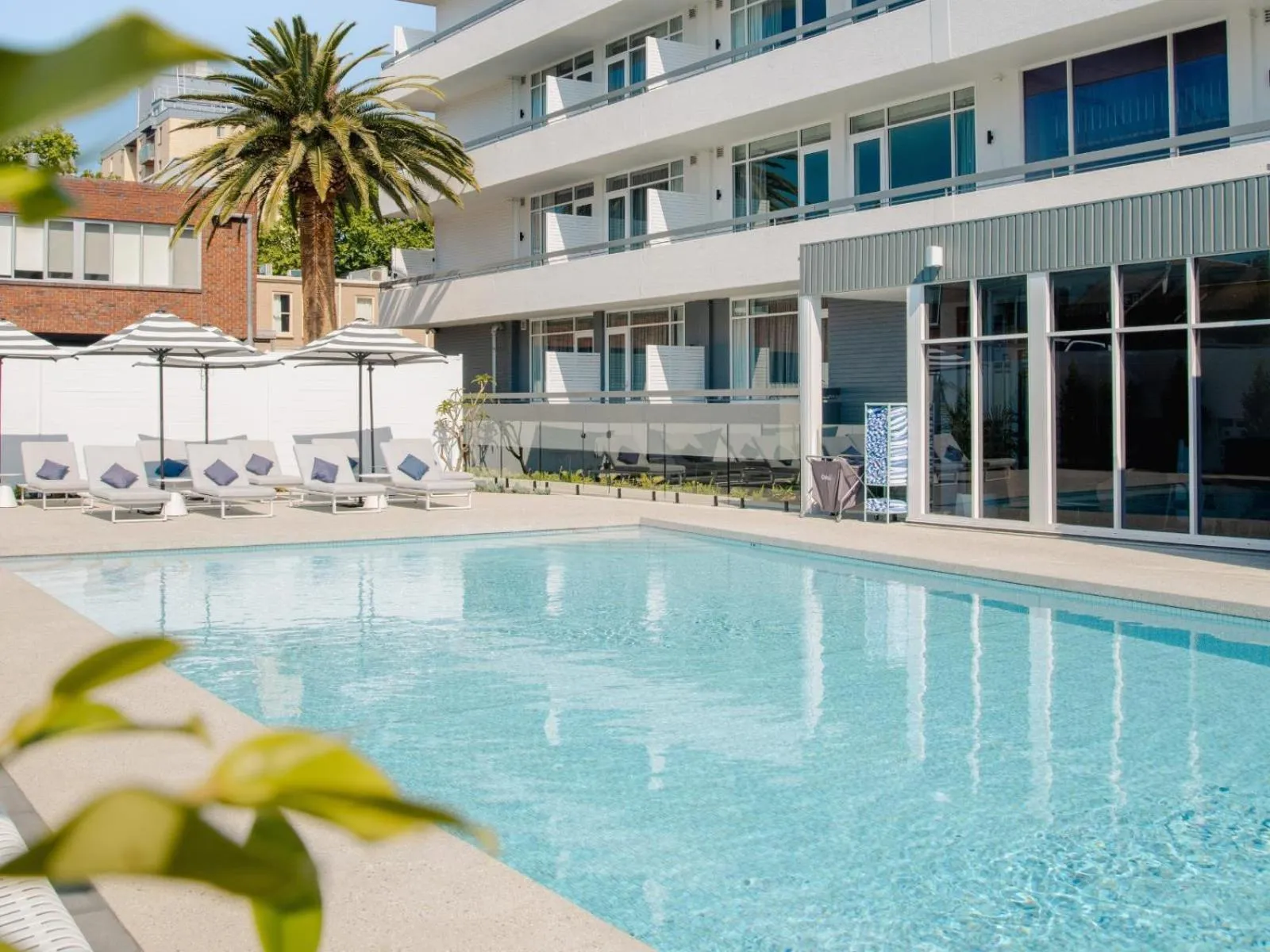 Pool view in Hotel Alba Adelaide