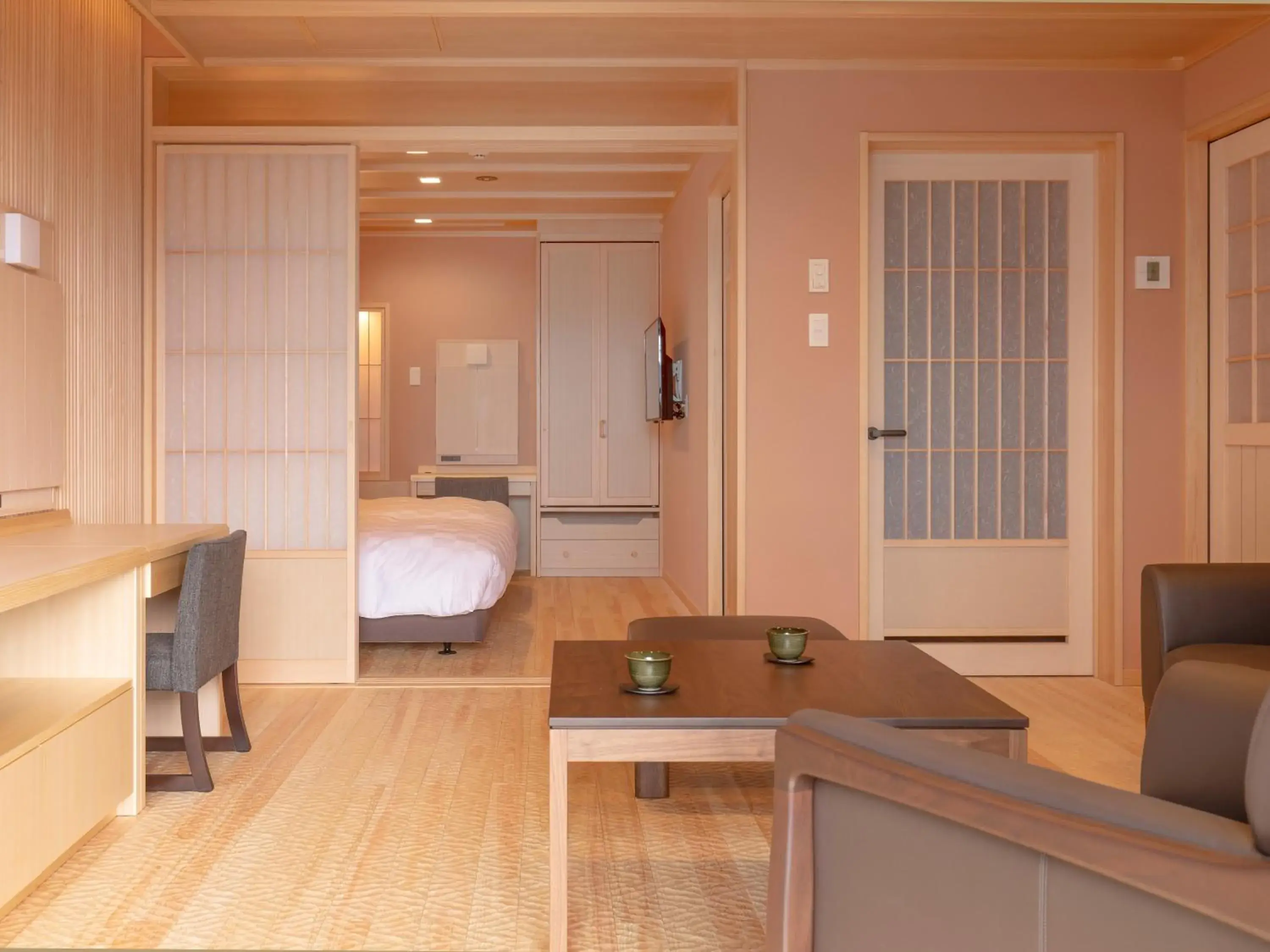 Photo of the whole room, Bed in Hotel Shikinoyakata Hakone Ashinoko Photo of the whole room, Bed in Hotel Shikinoyakata Hakone Ashinoko