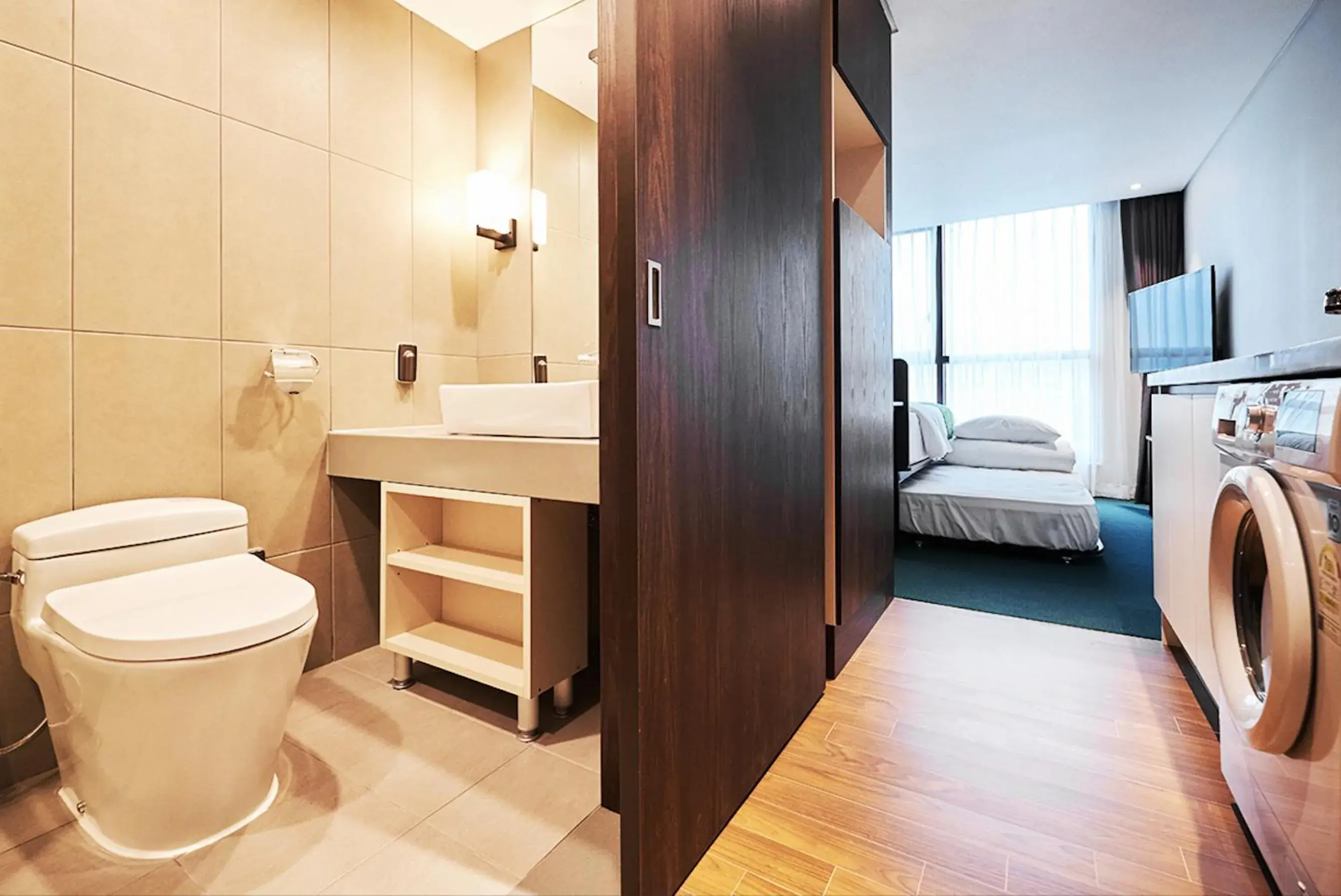 Bed in Jeju Pureun Hotel Bed in Jeju Pureun Hotel