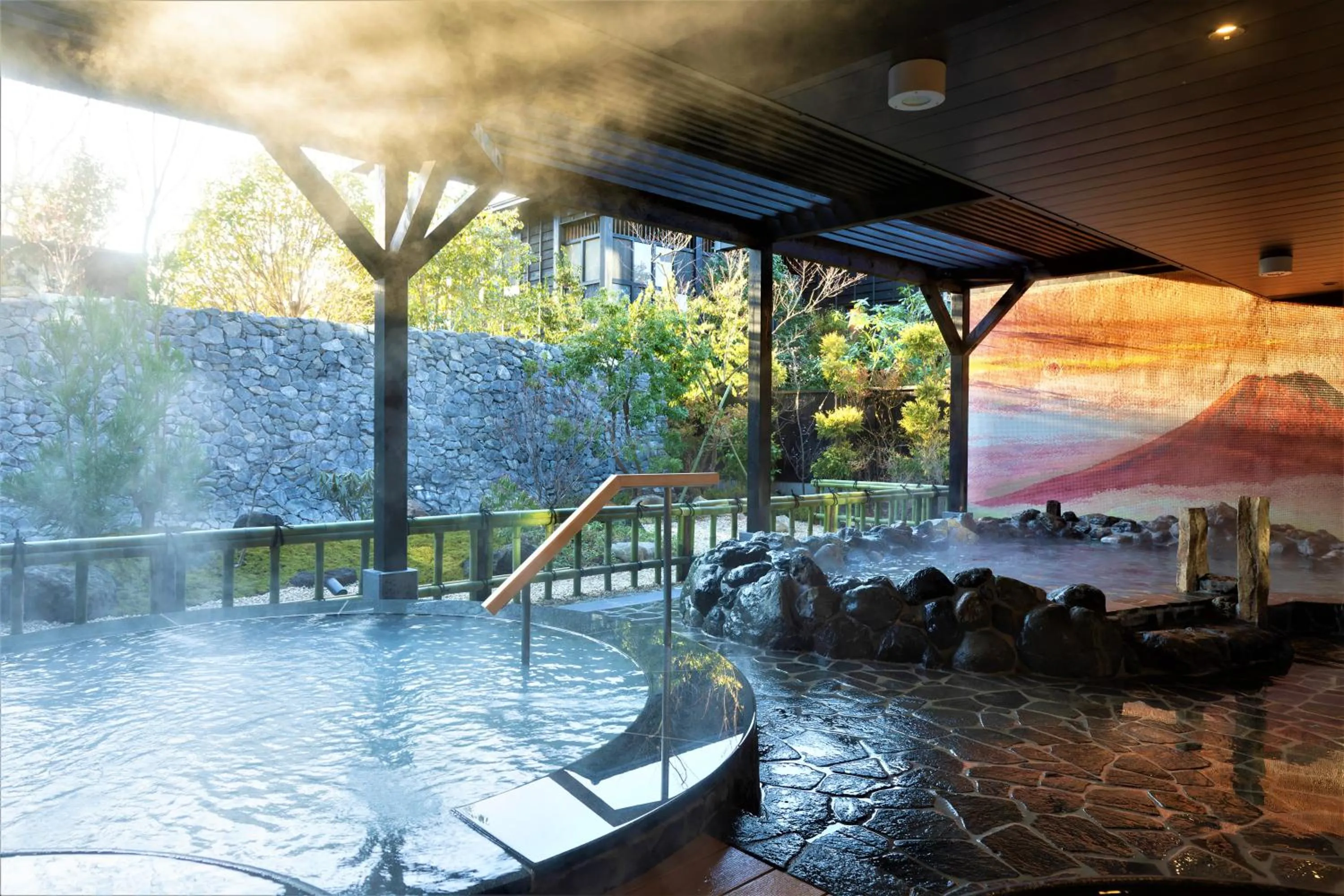 Hot Spring Bath in Hotel Morinokaze Hakone Sengokuhara