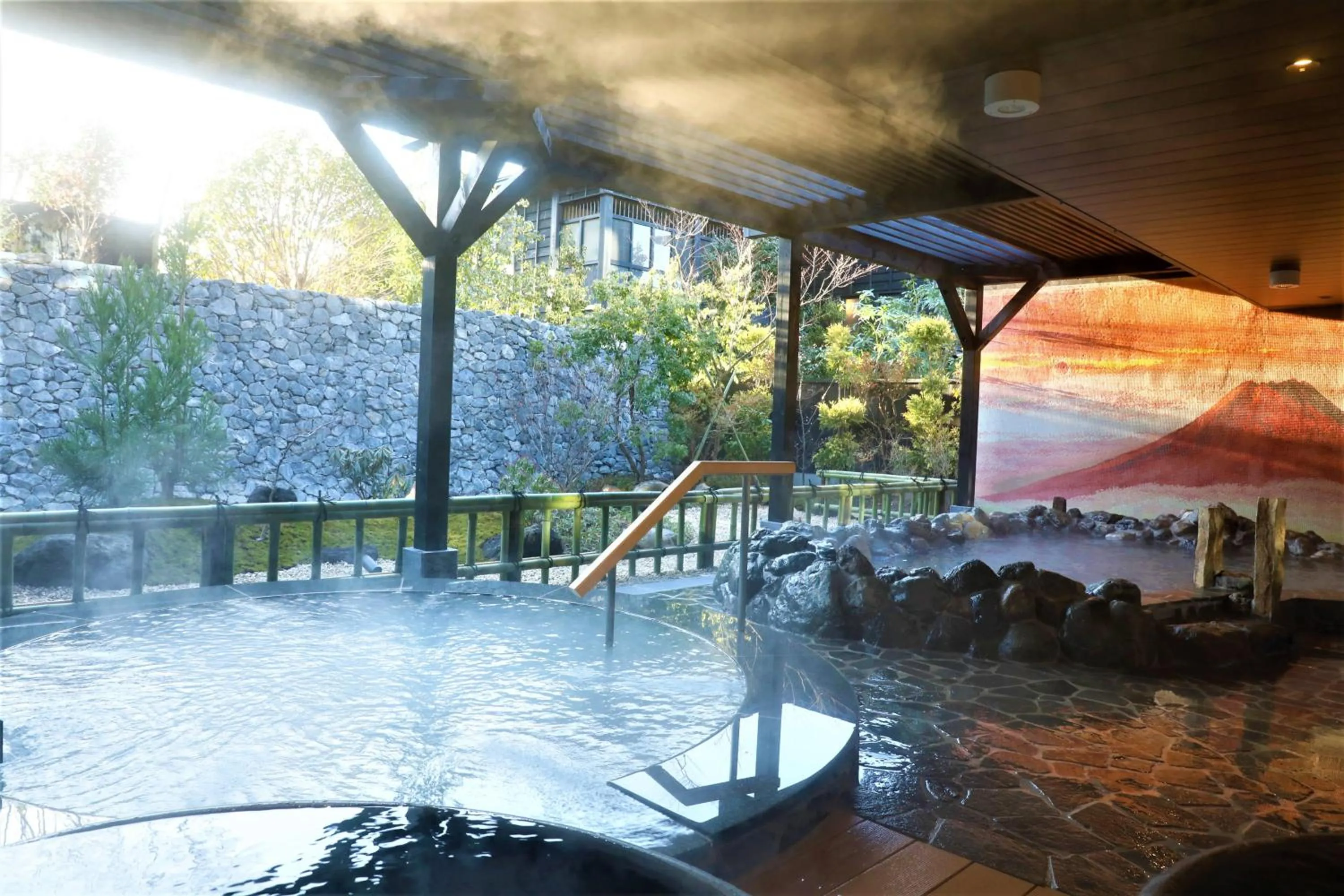 Hot Spring Bath in Hotel Morinokaze Hakone Sengokuhara