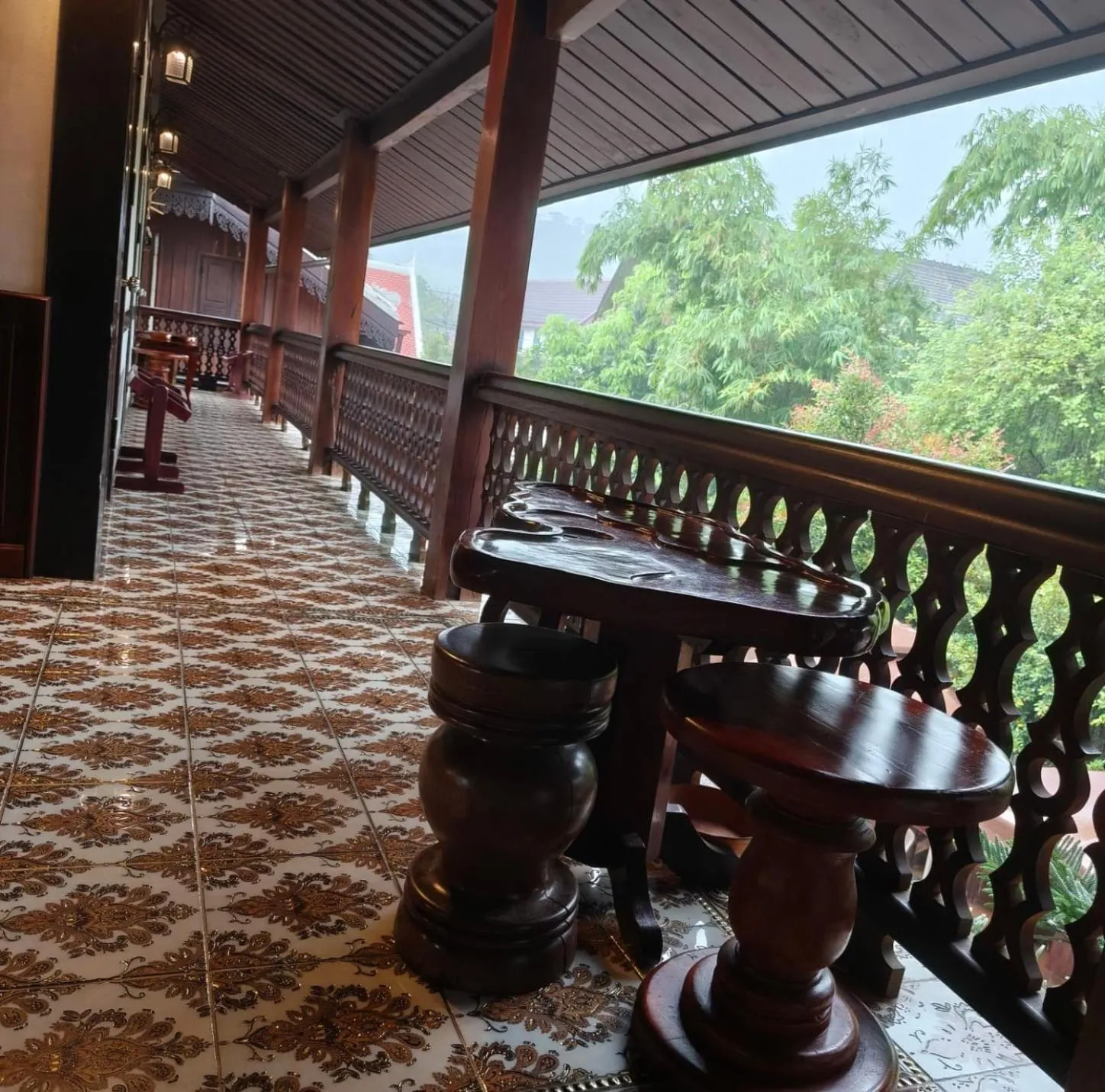 Balcony/Terrace in Ananta Hotel Luangprabang