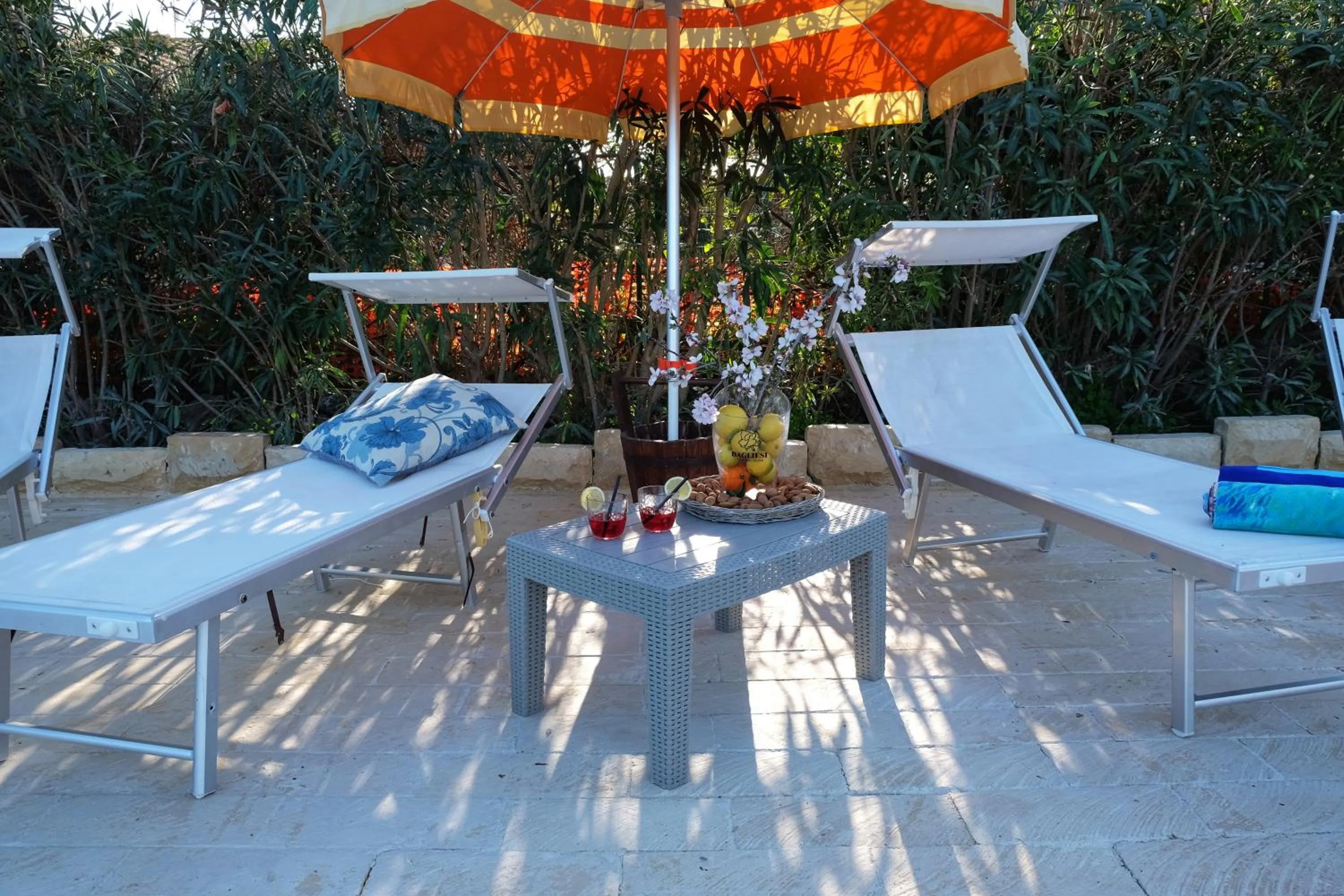 Patio in B&B Il Mandorleto Avola