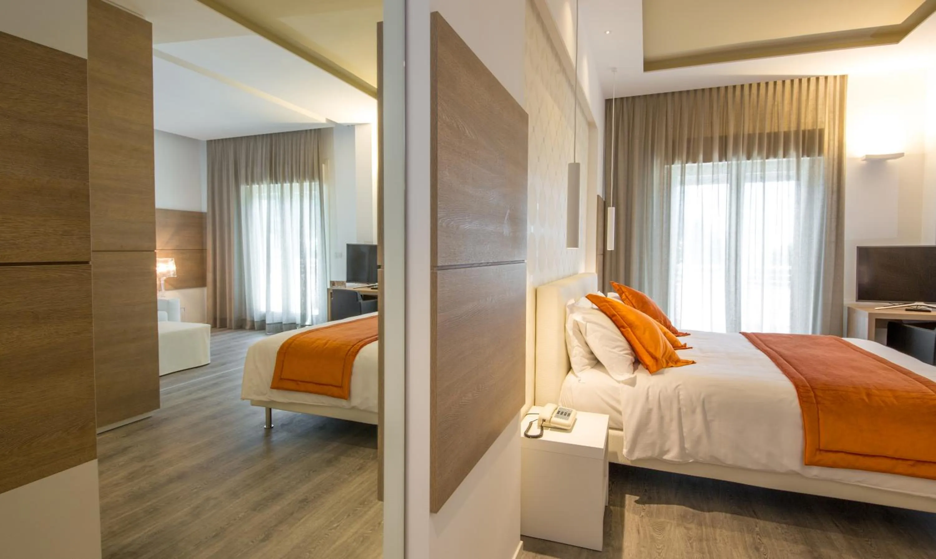 Bedroom, Bed in Hotel Aurora