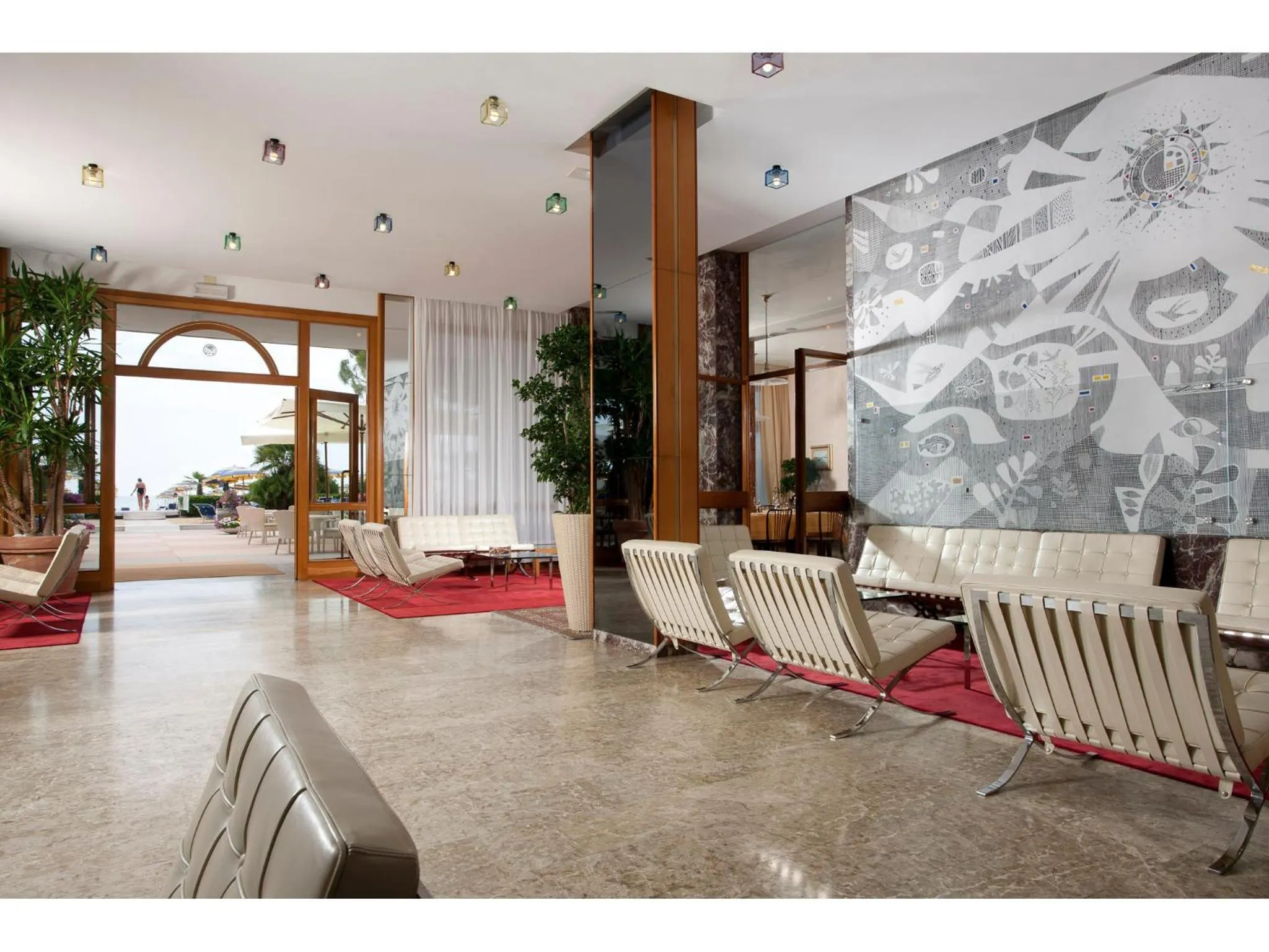 Lobby or reception in Hotel Aurora