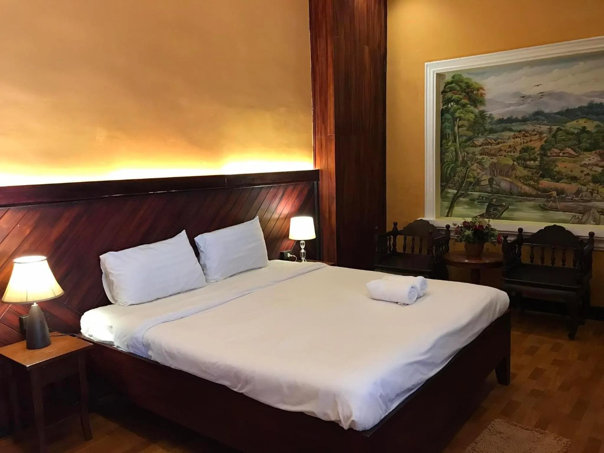 Bedroom, Bed in Ban Channuane