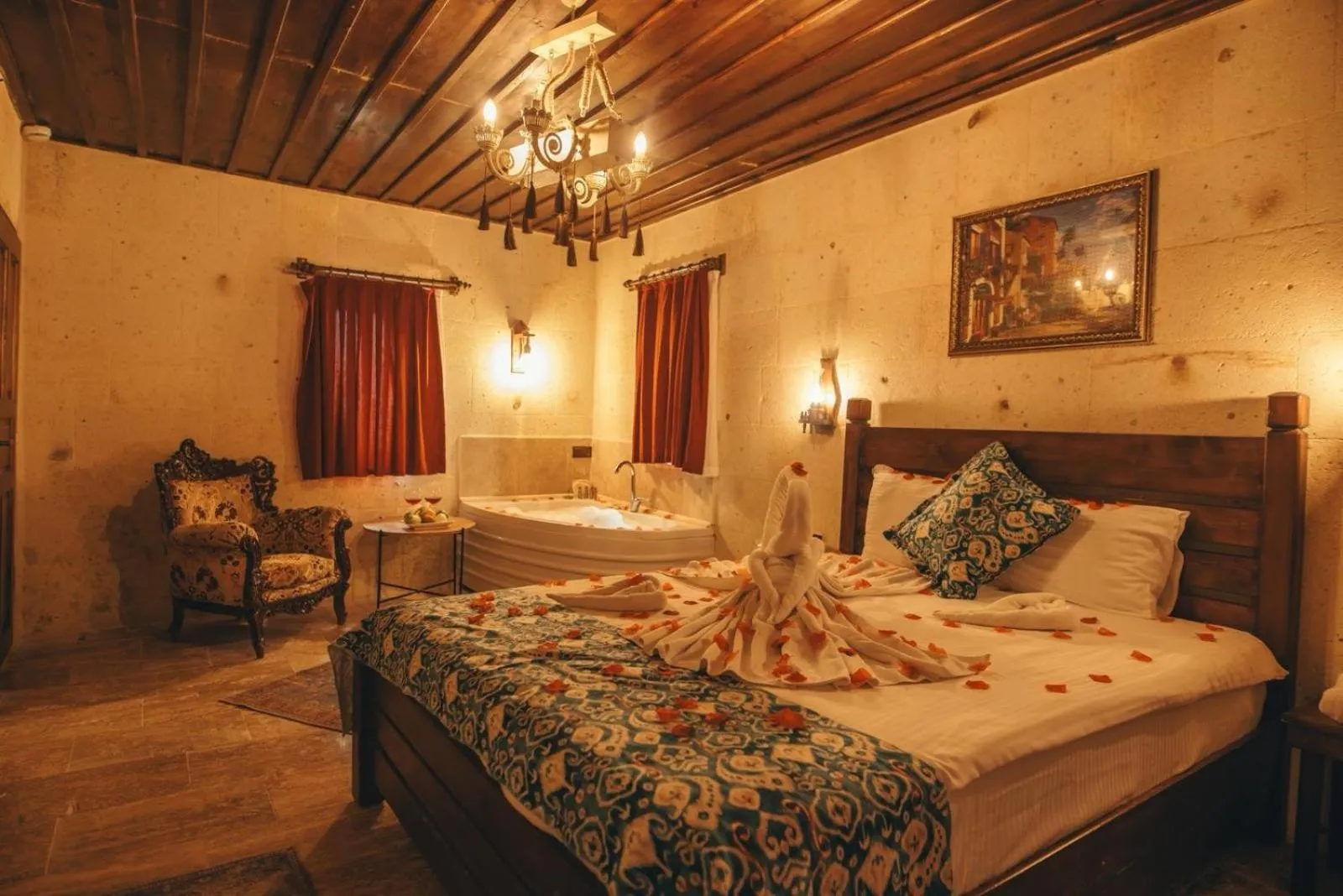Photo of the whole room, Bed in Tale Cave İnn
