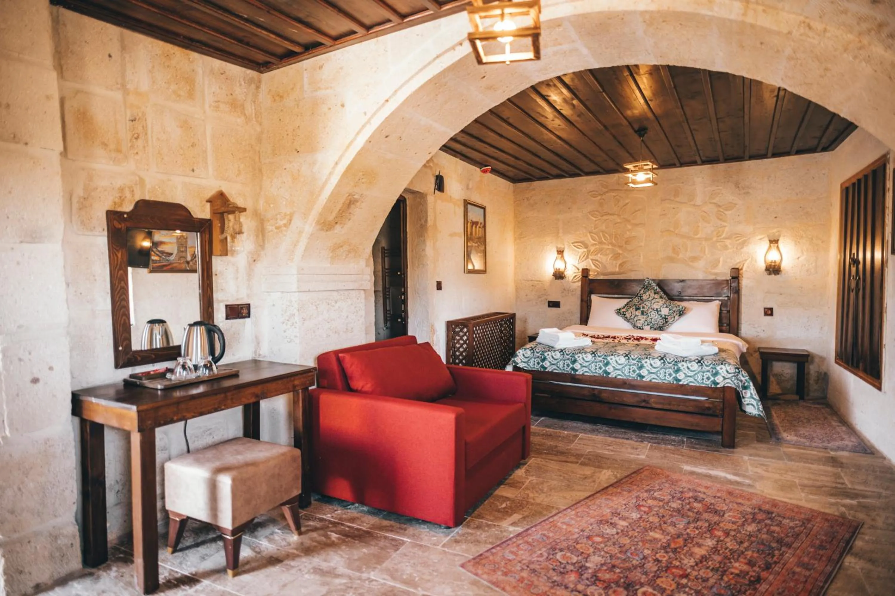 Coffee/tea facilities, Bed in Tale Cave İnn