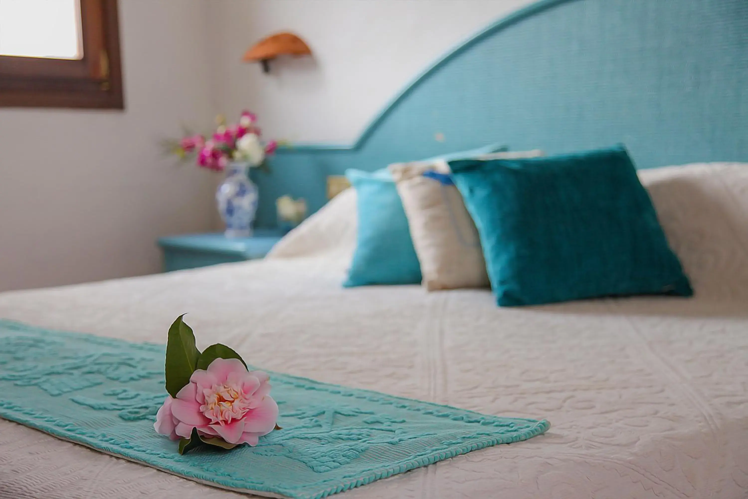 Bed in Hotel Micalosu Bed in Hotel Micalosu