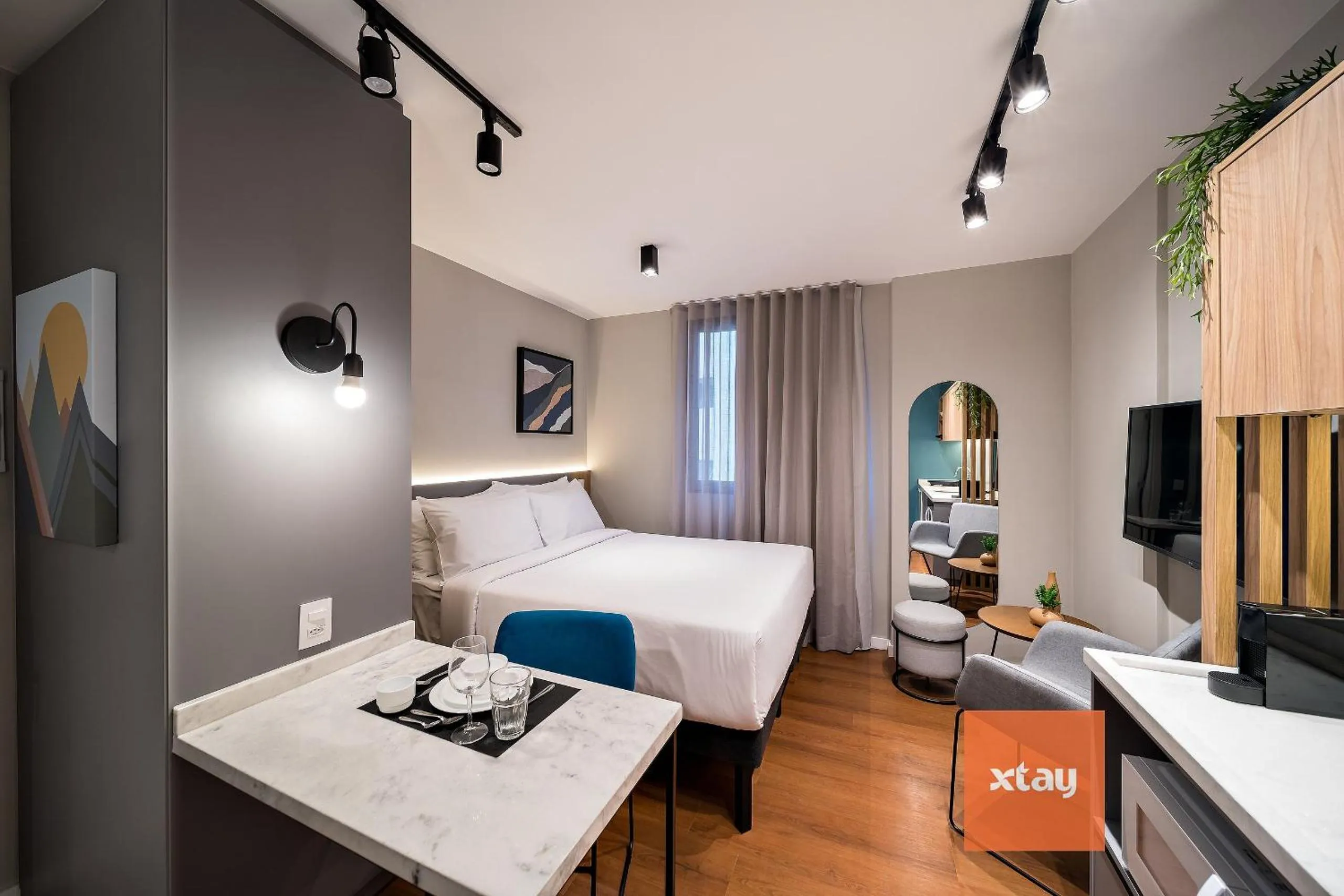 Seating area in Xtay Princess Curitiba