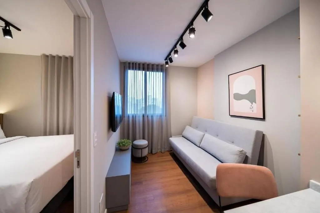 Living room in Xtay Princess Curitiba