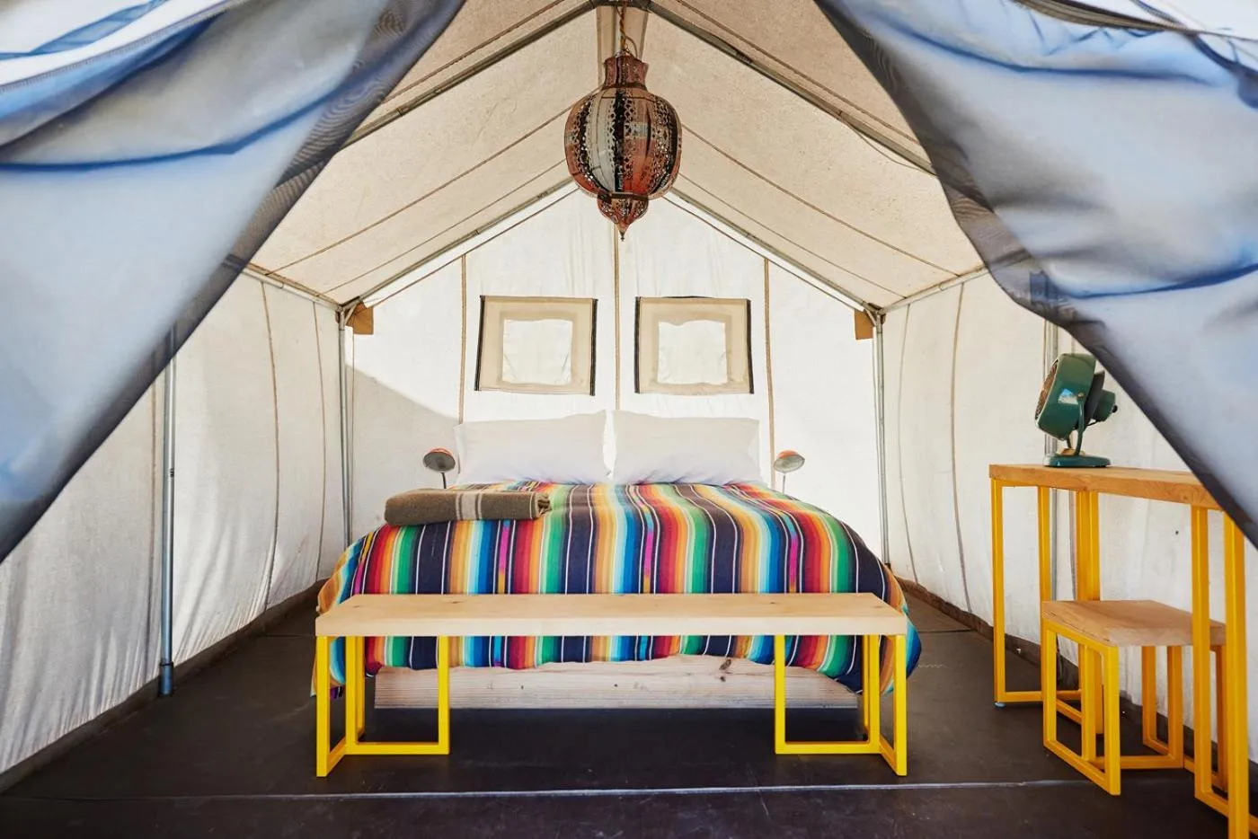 Bed in El Cosmico