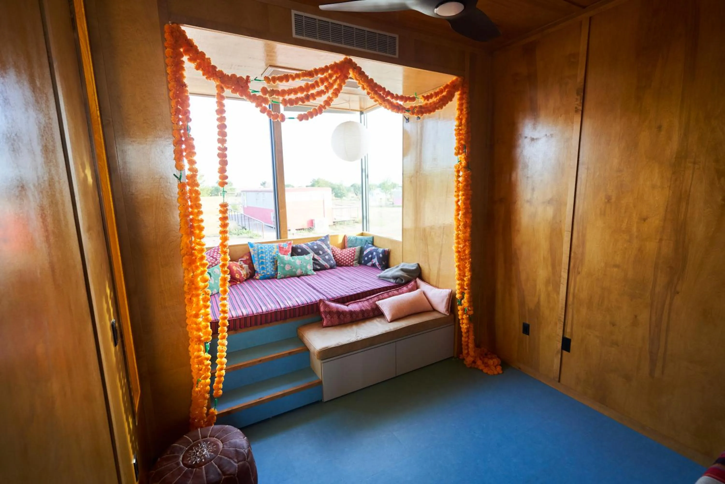 Living room in El Cosmico