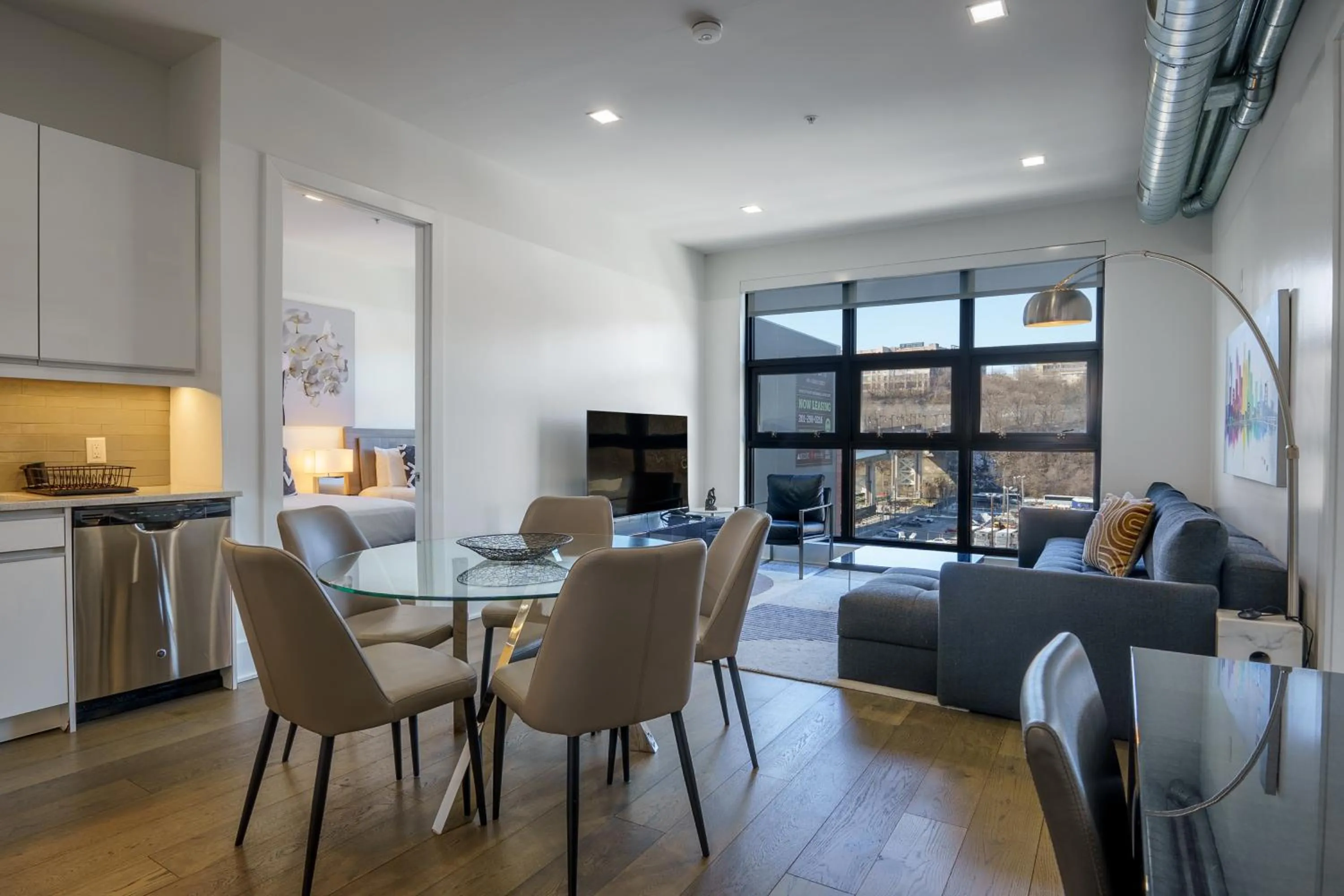 Living room in Dharma Home Suites Hoboken