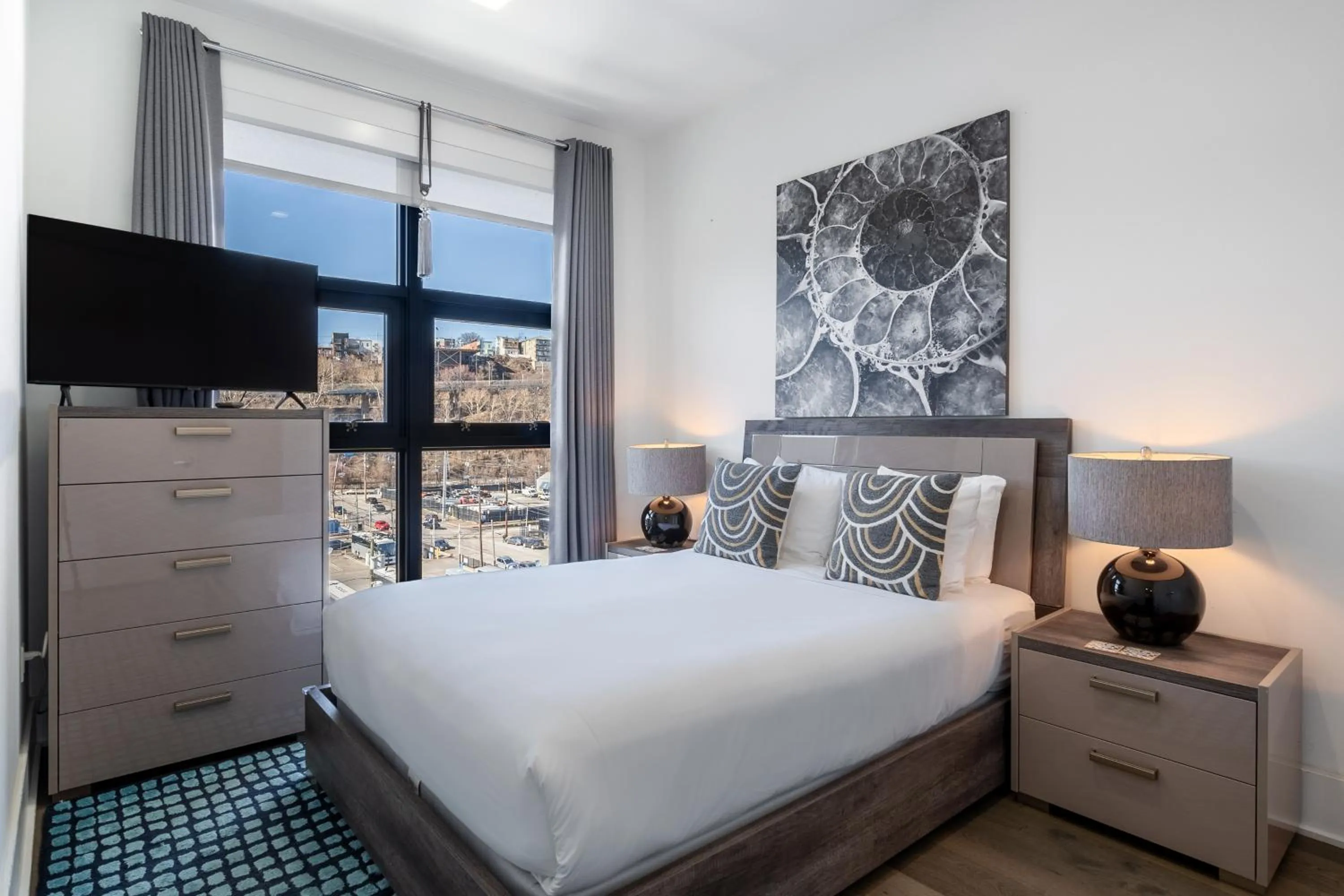 Bedroom, Bed in Dharma Home Suites Hoboken