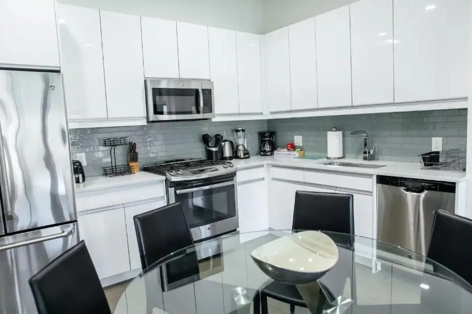 kitchen in Dharma Home Suites Hoboken