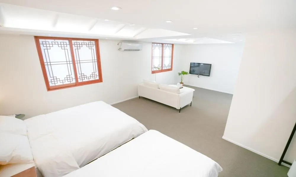 Bed in HotelArrive Jeonju Sihwayeonpung