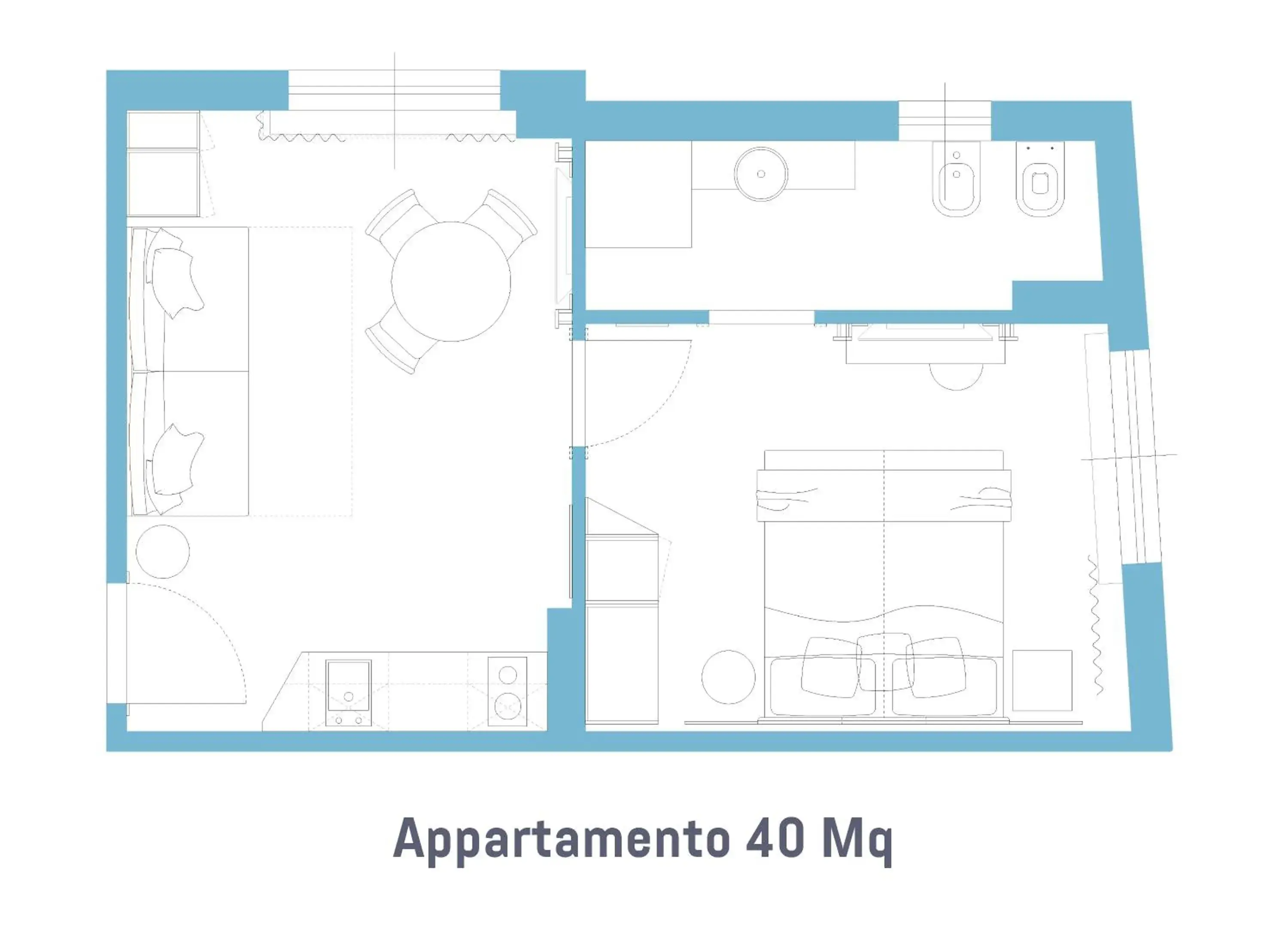 Photo of the whole room, Floor Plan in Astoria Suite Hotel