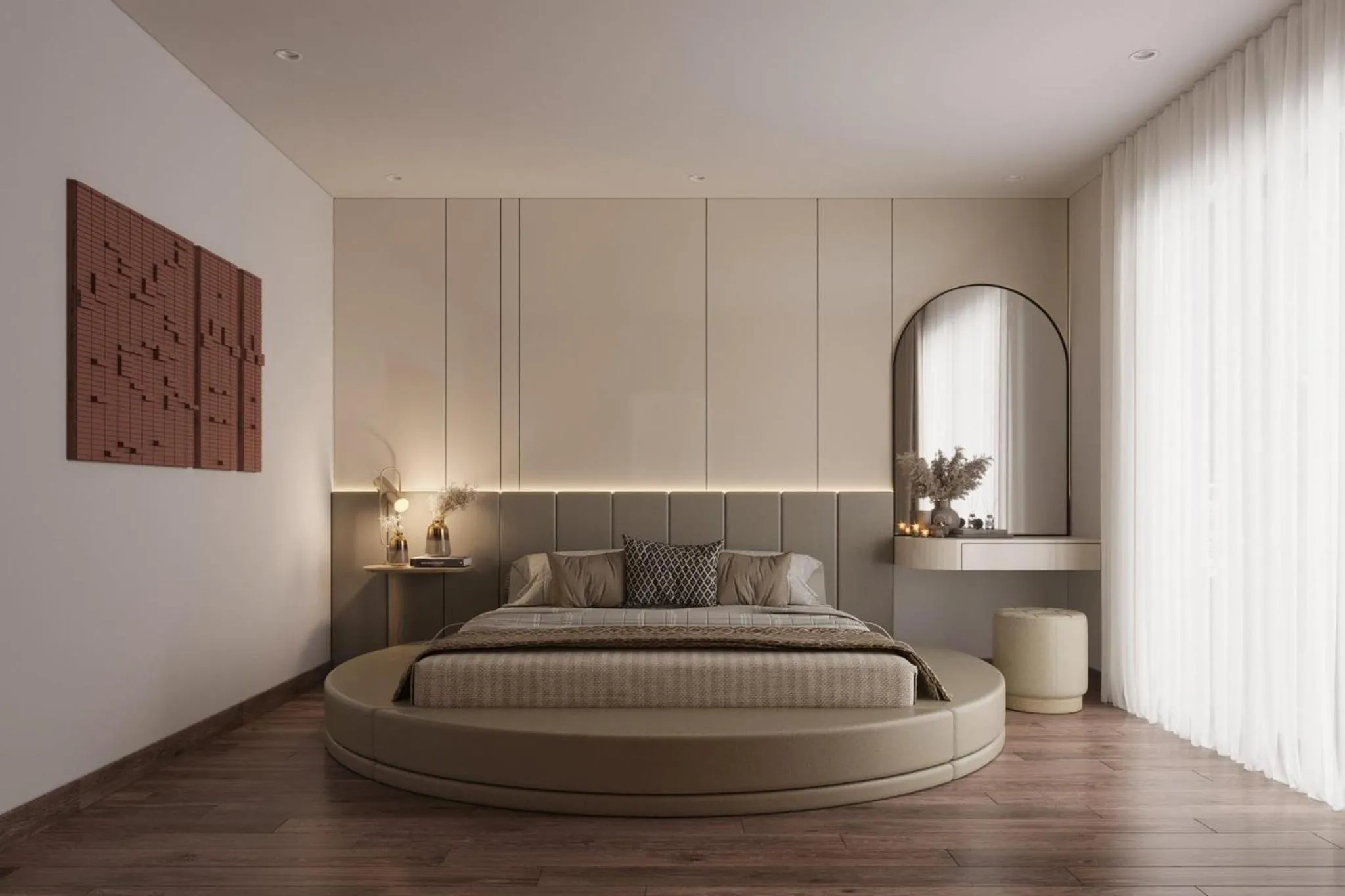 Bedroom, Bed in Cat Ba Seoul 2 Hotel & Apartment