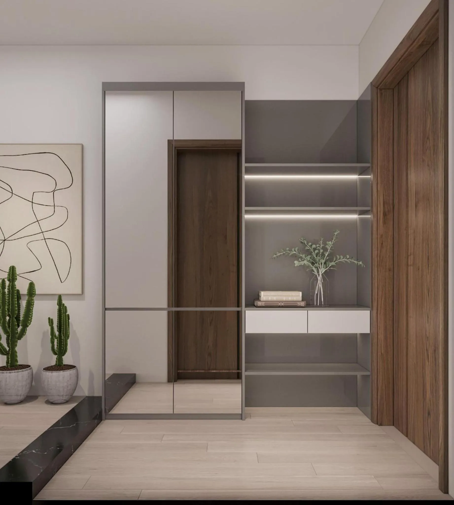 wardrobe in Cat Ba Seoul 2 Hotel & Apartment