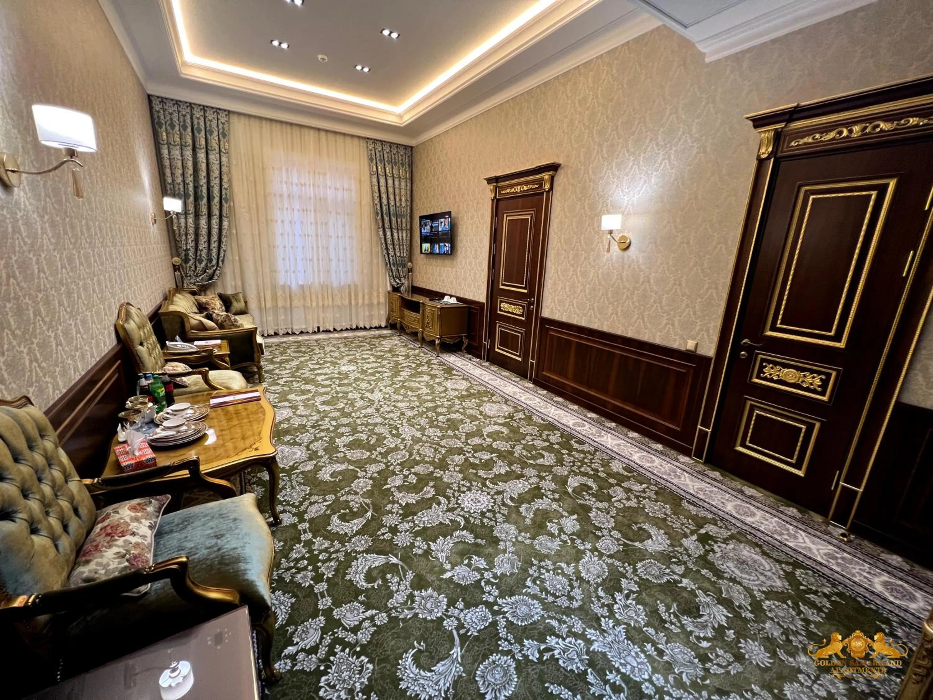 Seating area in Golden Samarkand Hotel