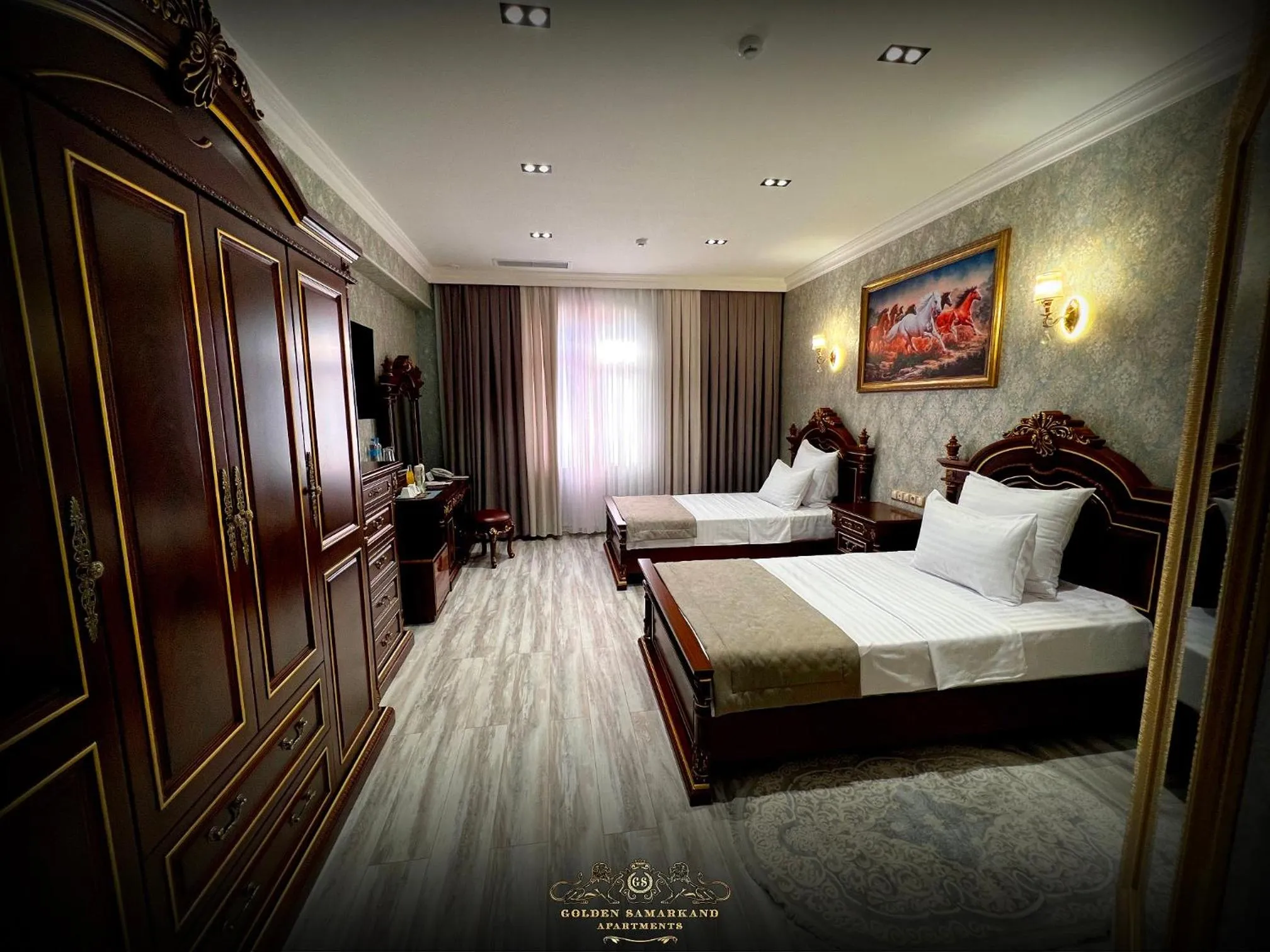 Bedroom, Bed in Golden Samarkand Hotel