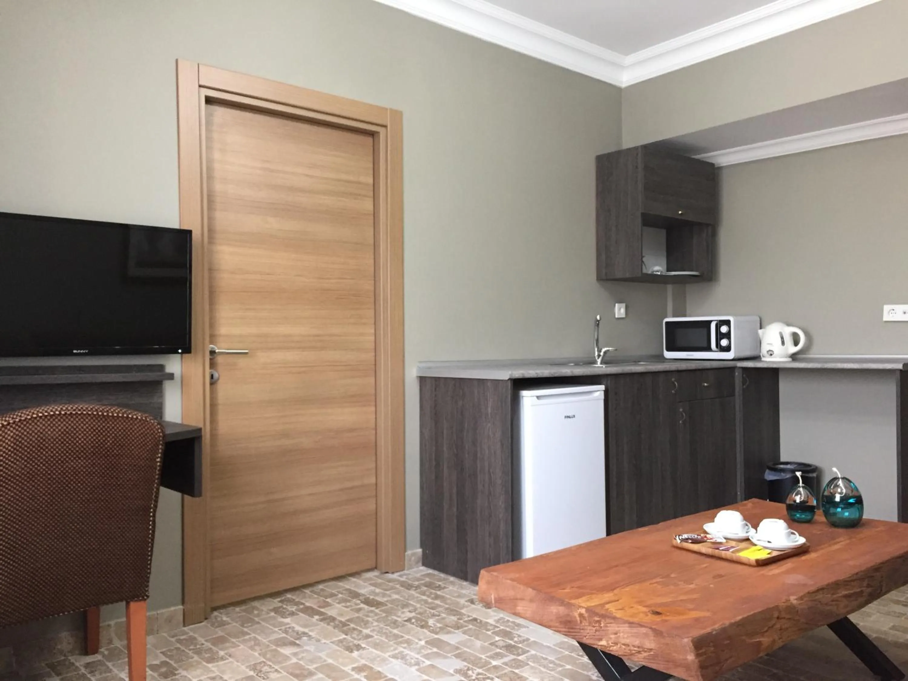 Kitchen or kitchenette in Grand Park Hotel Corlu City Center Bed and Breakfast
