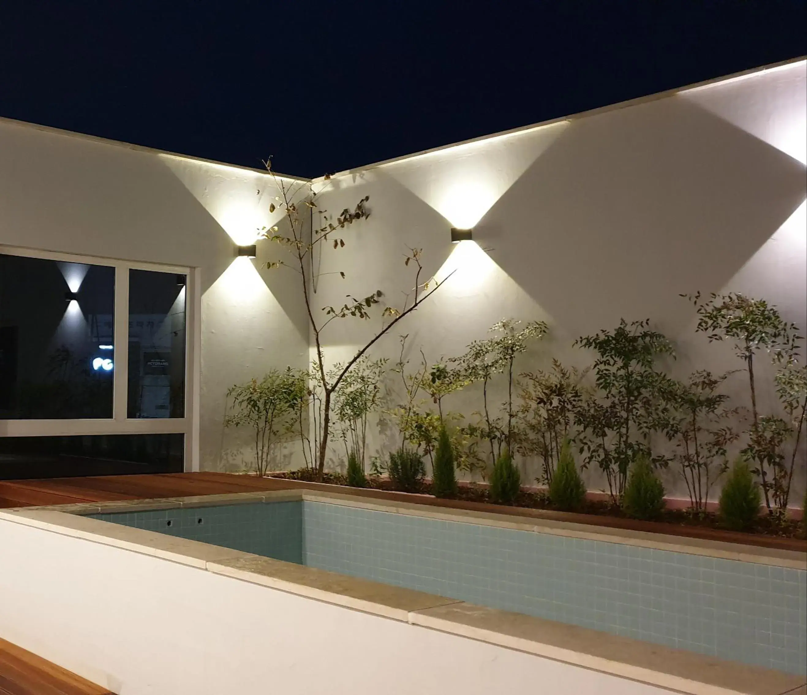 Swimming pool in Jinhae Intercity Hotel Swimming pool in Jinhae Intercity Hotel