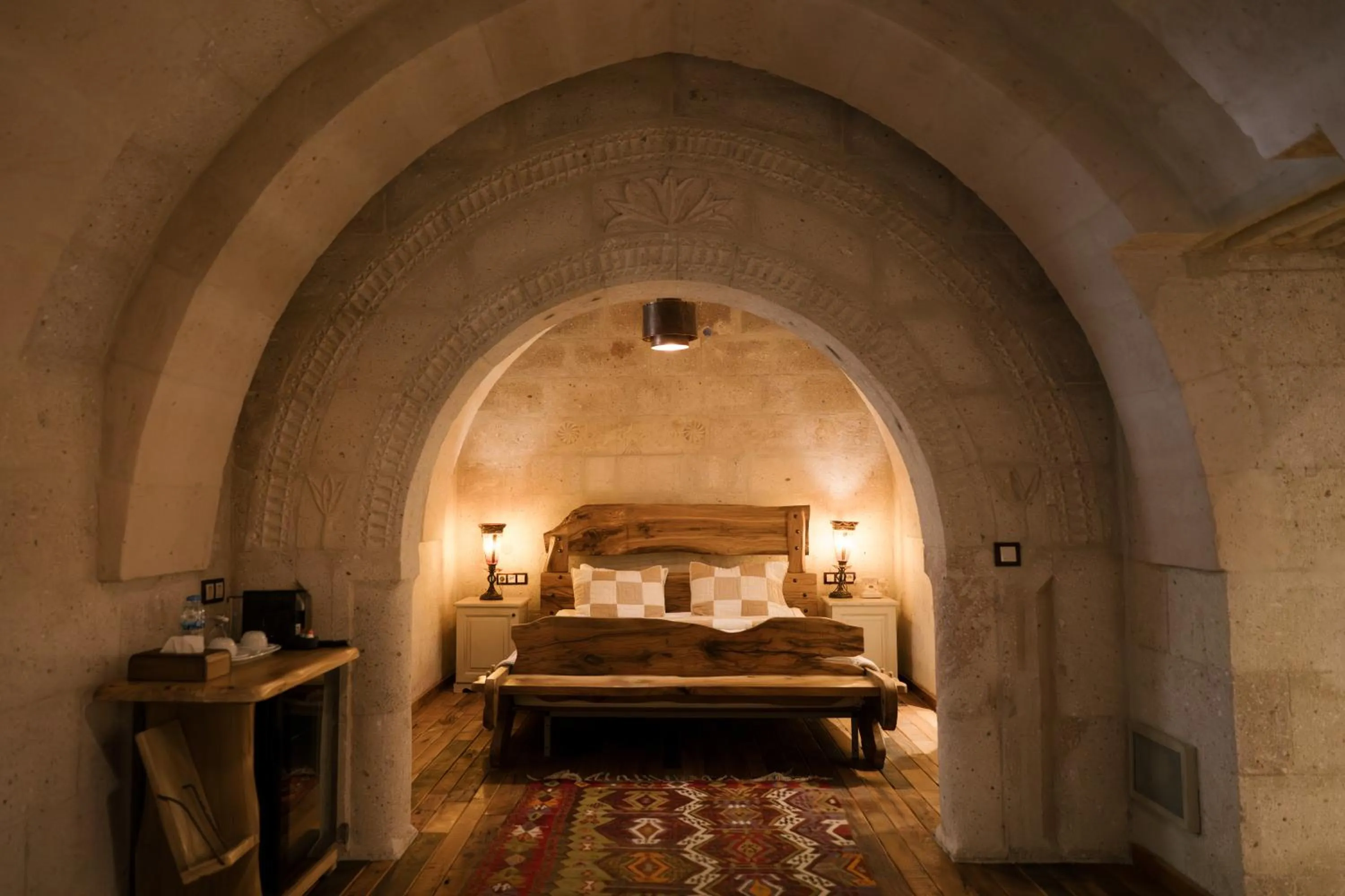 Bed in Cappadocia Cave Suites Adult Only