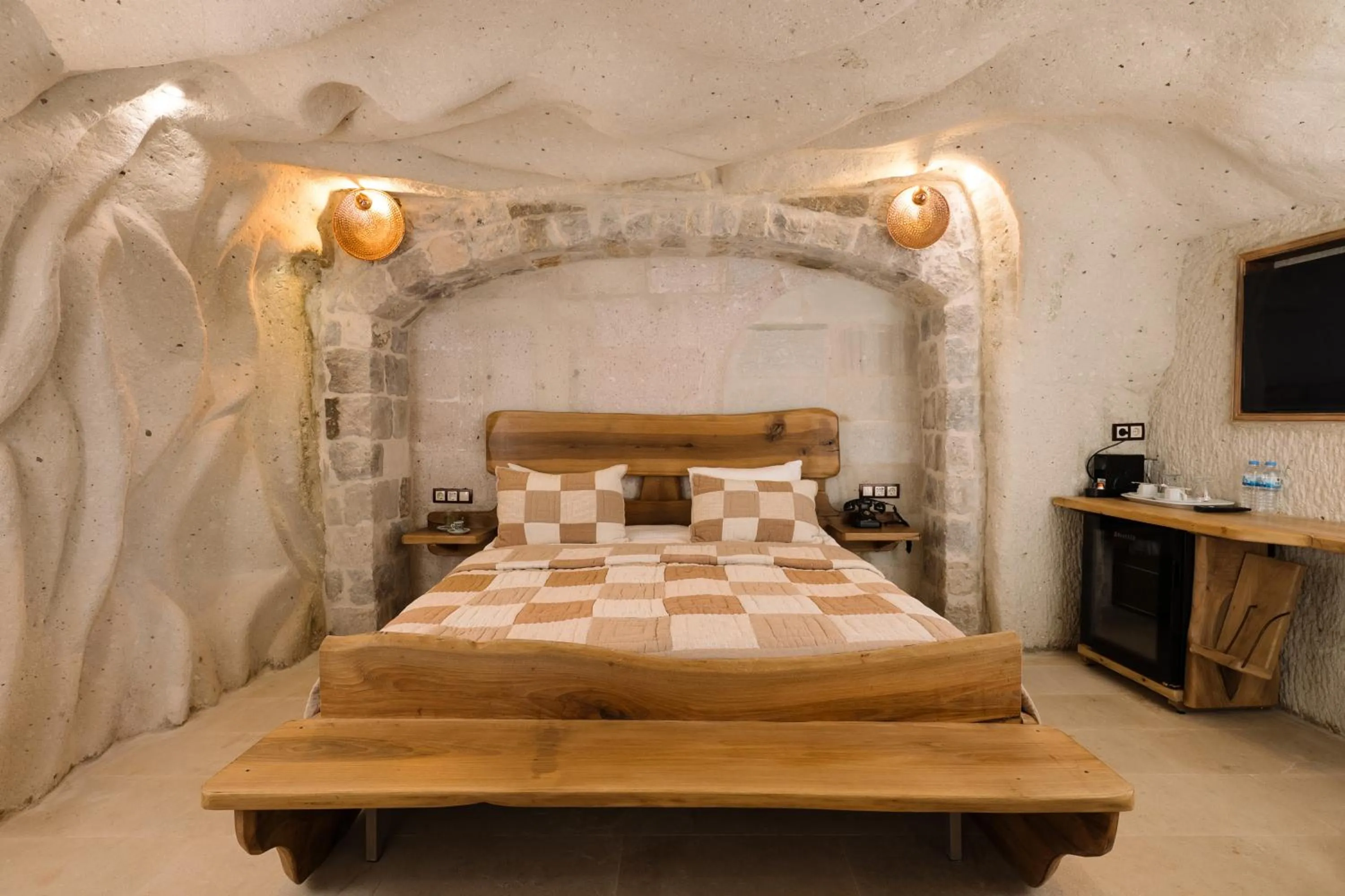 Bed in Cappadocia Cave Suites Adult Only