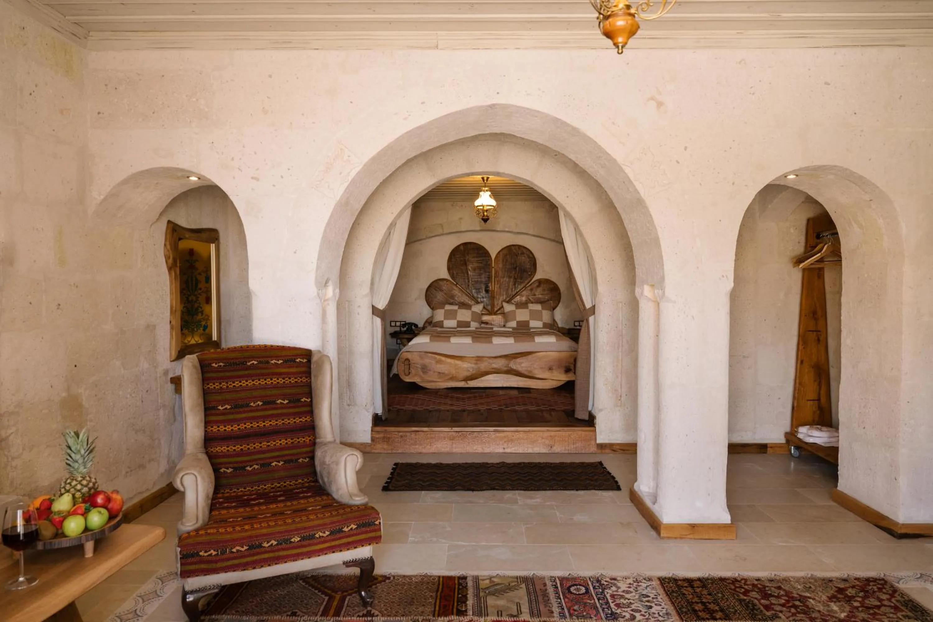 Seating area, Bed in Cappadocia Cave Suites Adult Only