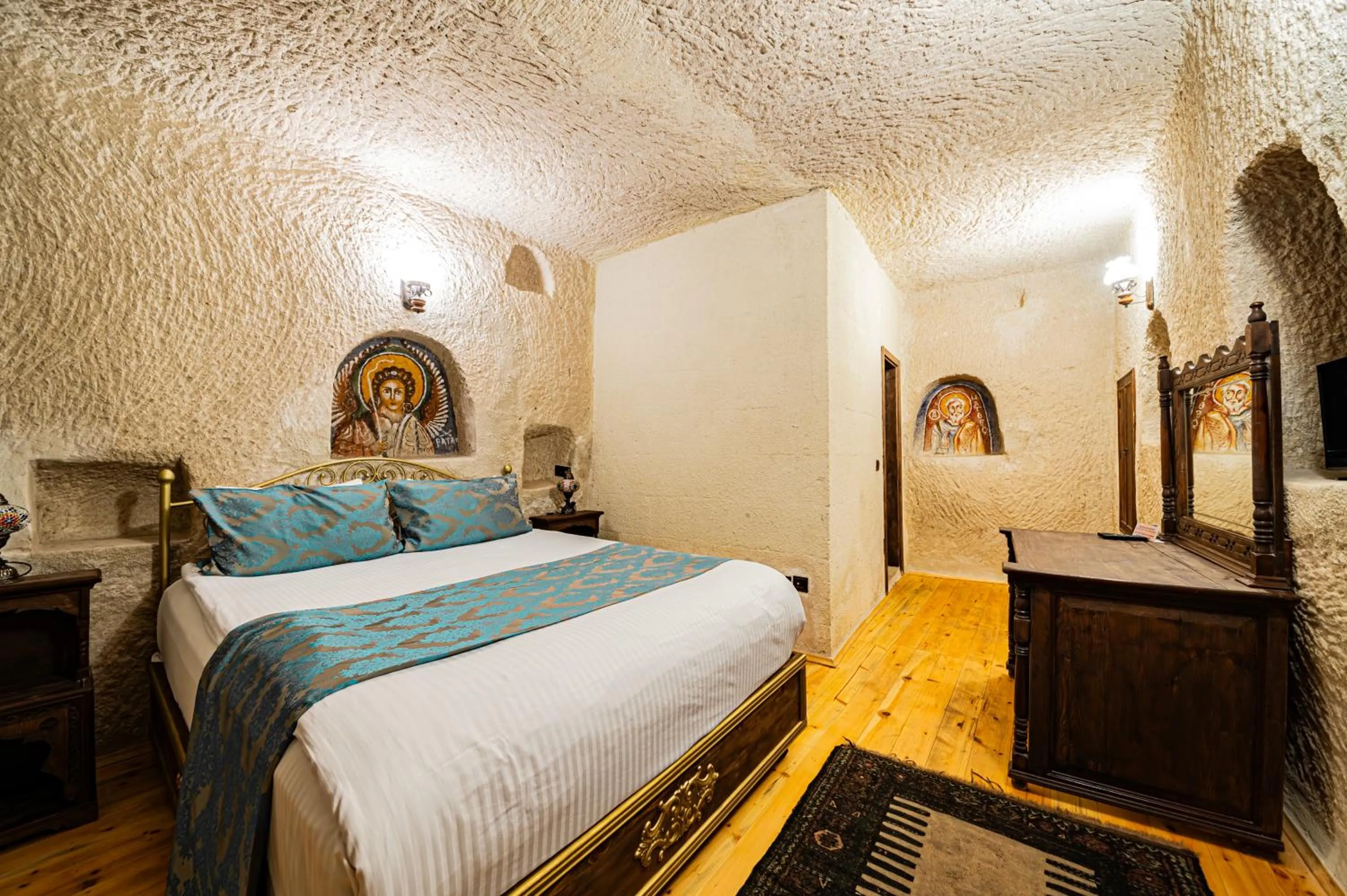 Bed in Ascension Cave Suites - Special Class