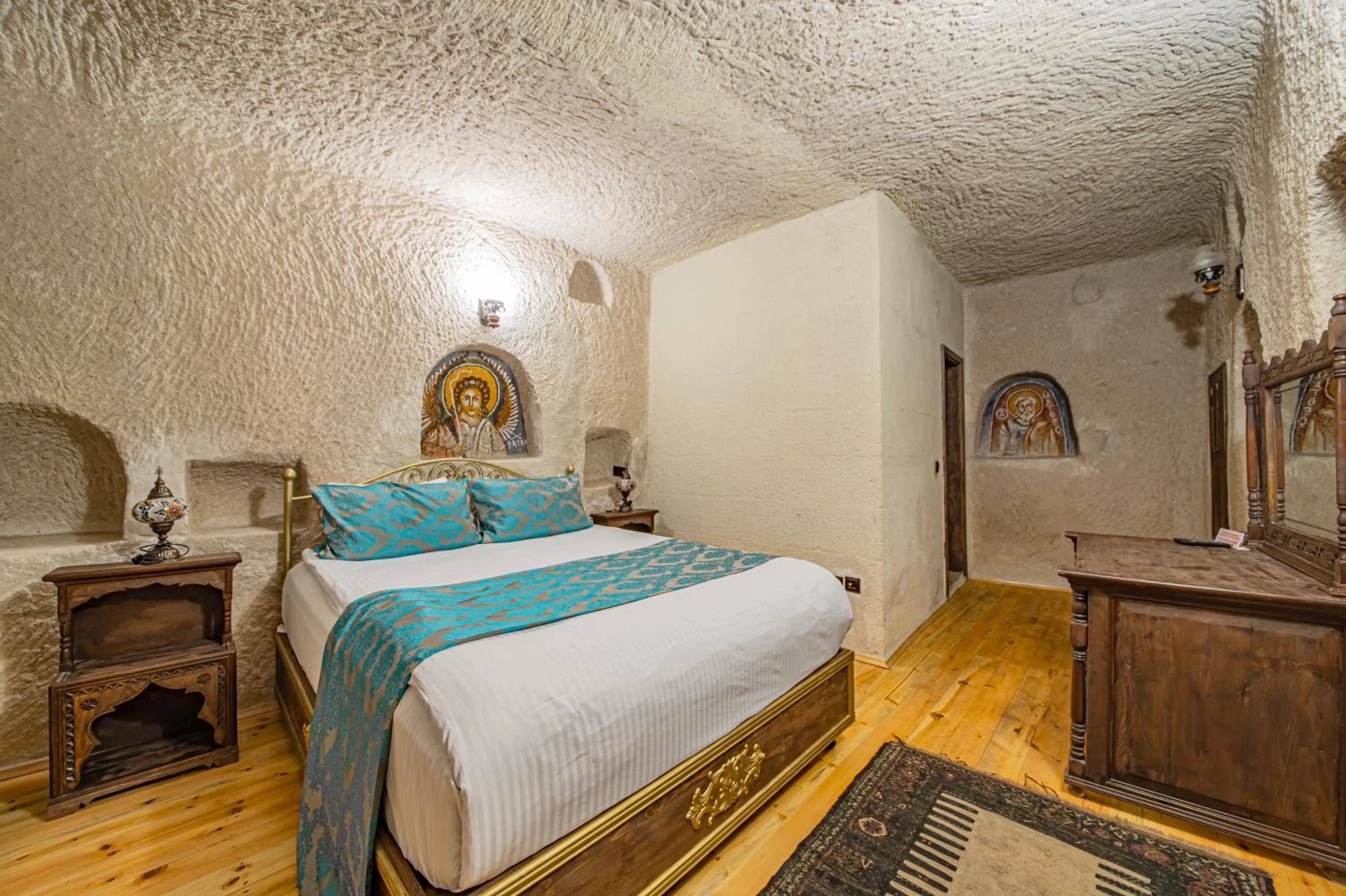 Bed in Ascension Cave Suites - Special Class