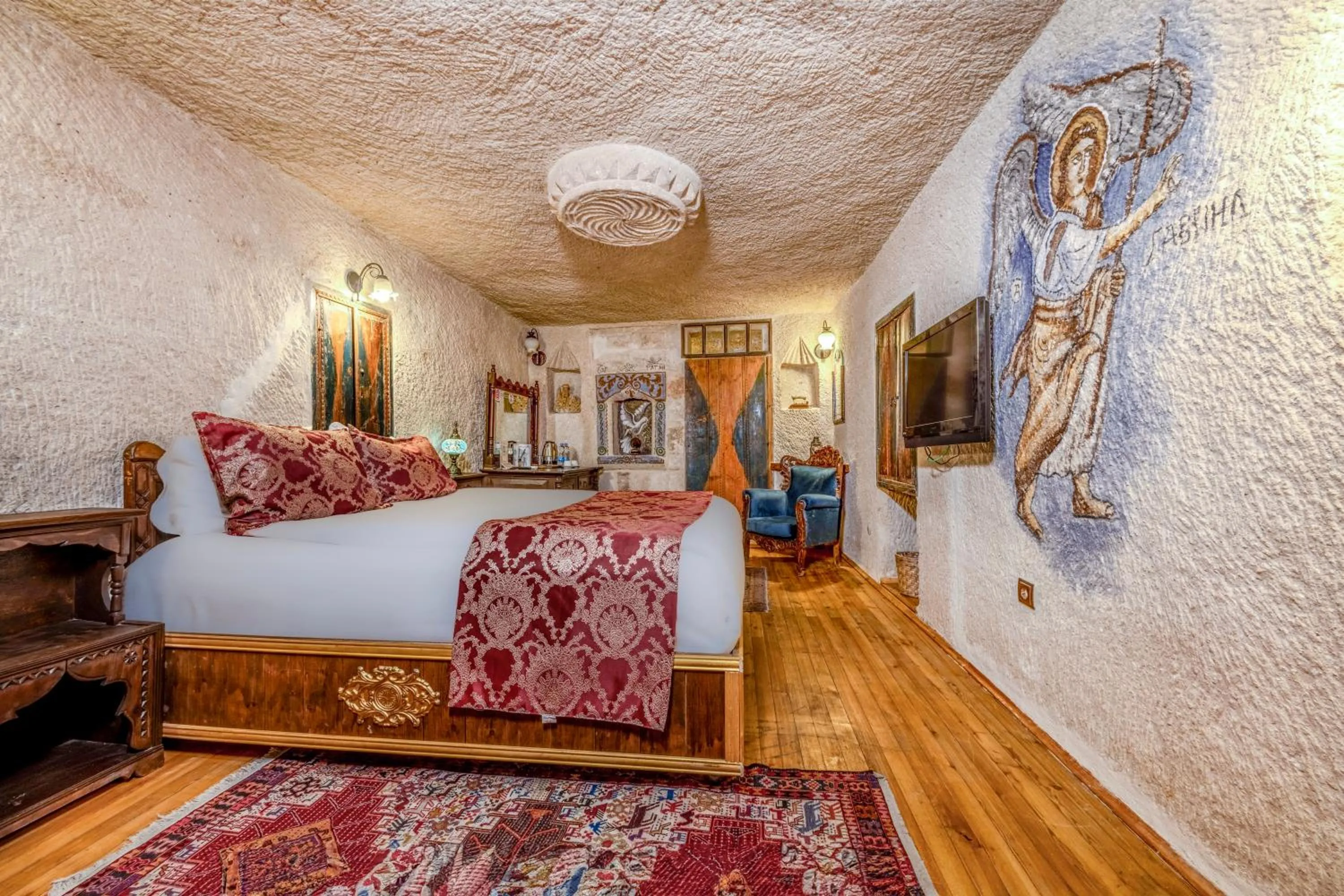 Bed in Ascension Cave Suites - Special Class